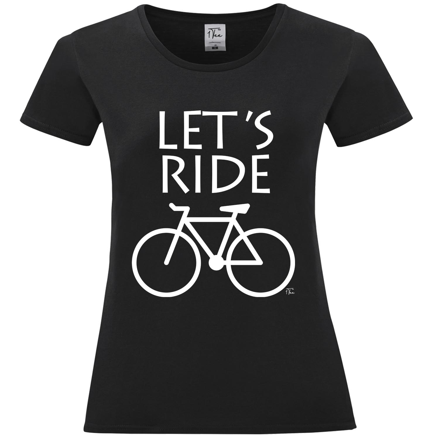 1Tee Damen Let's Ride Radfahrer T-Shirt - Bild 7 von 25