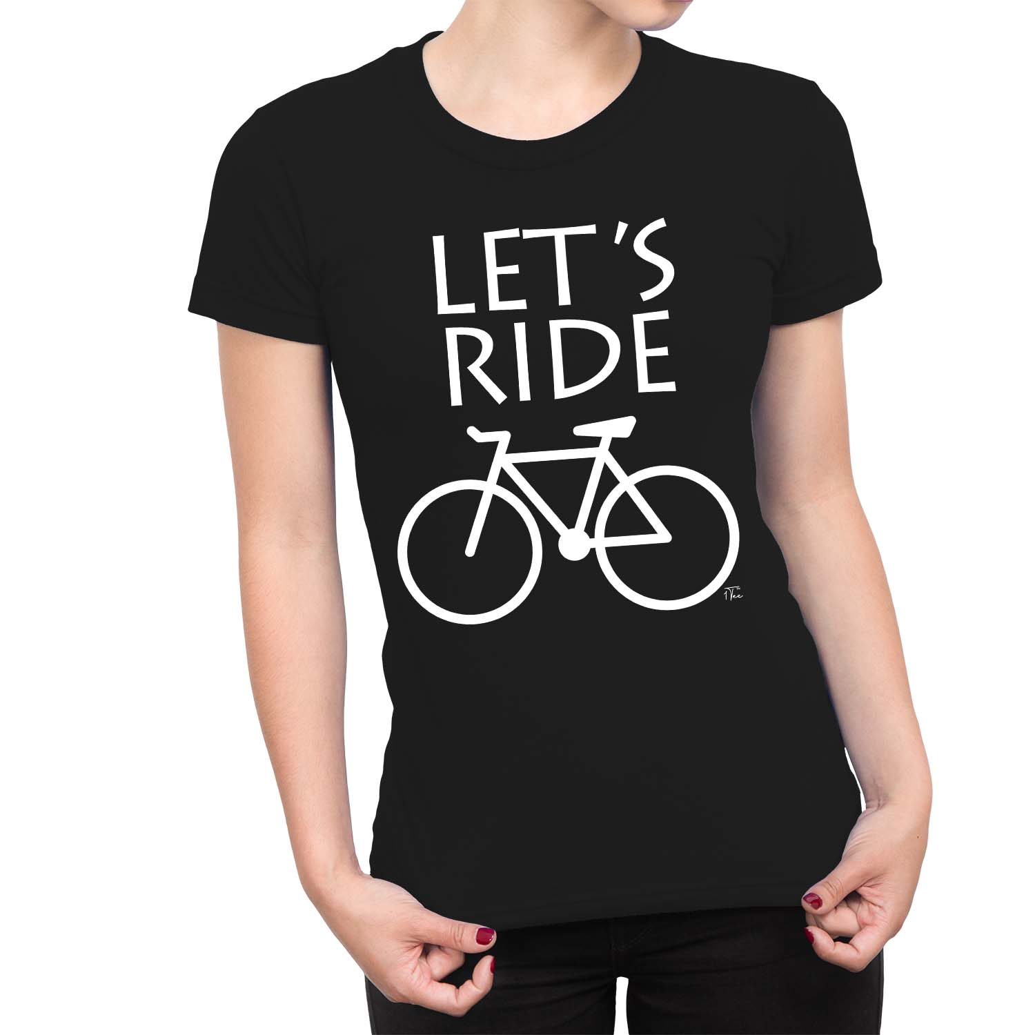 1Tee Damen Let's Ride Radfahrer T-Shirt - Bild 6 von 25
