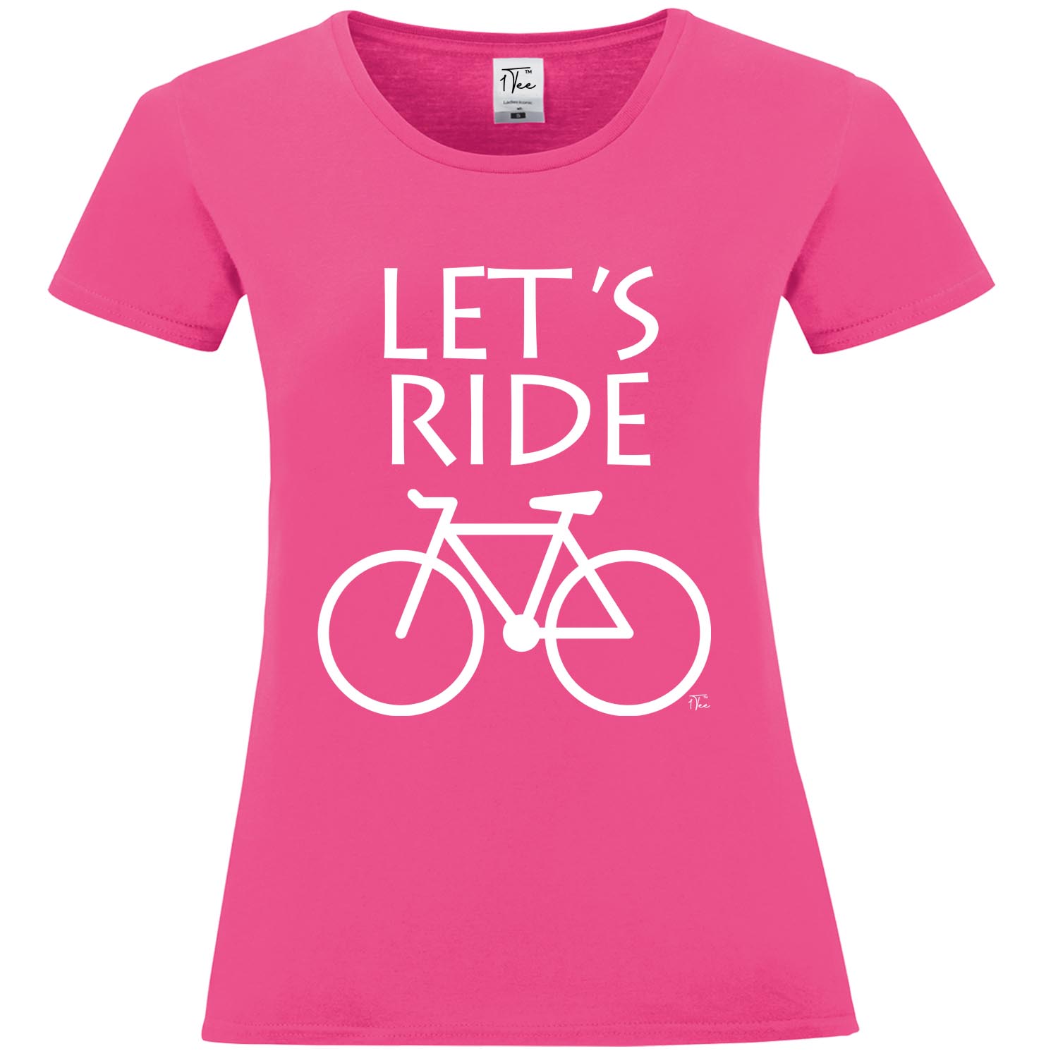 1Tee Damen Let's Ride Radfahrer T-Shirt - Bild 17 von 25