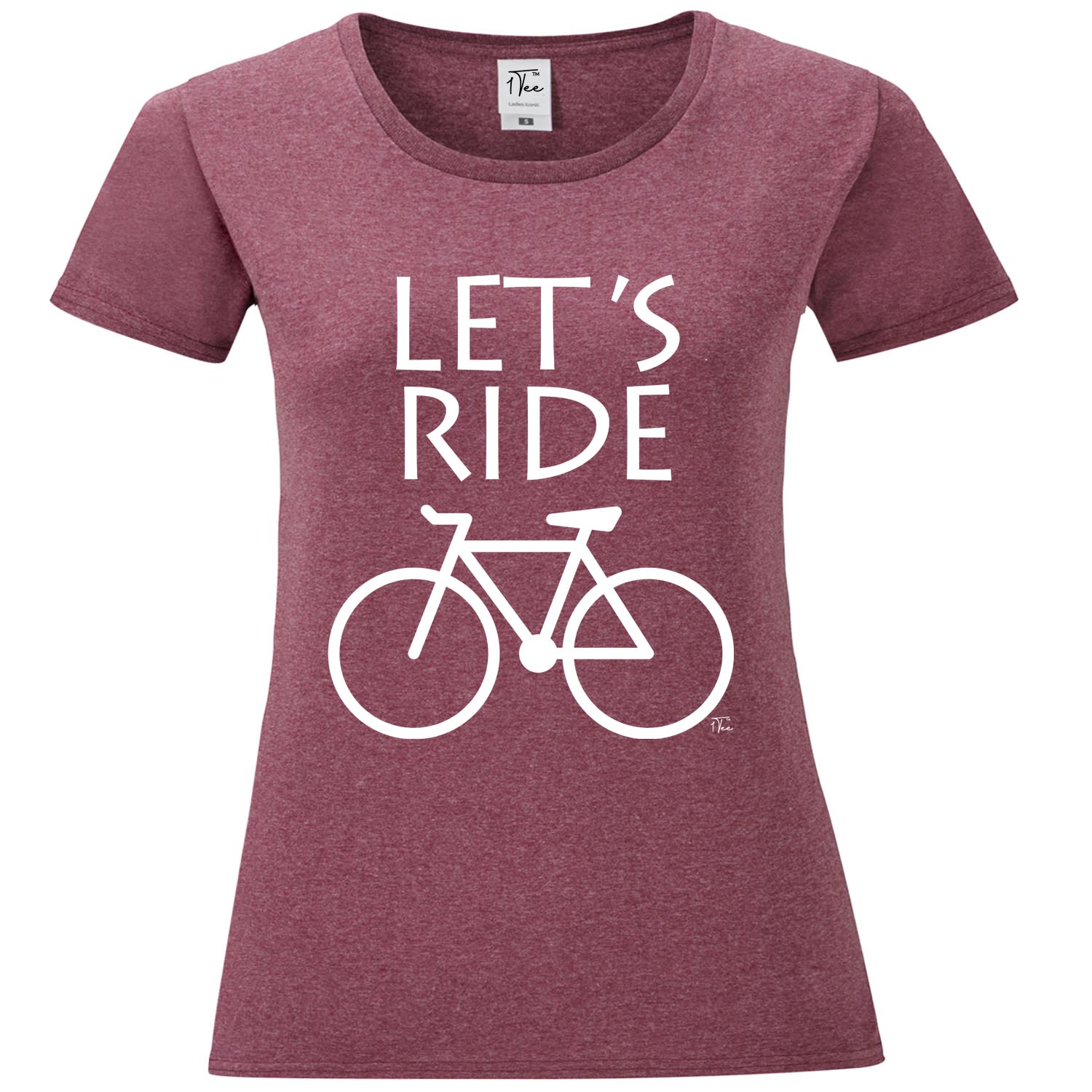 1Tee Damen Let's Ride Radfahrer T-Shirt - Bild 12 von 25