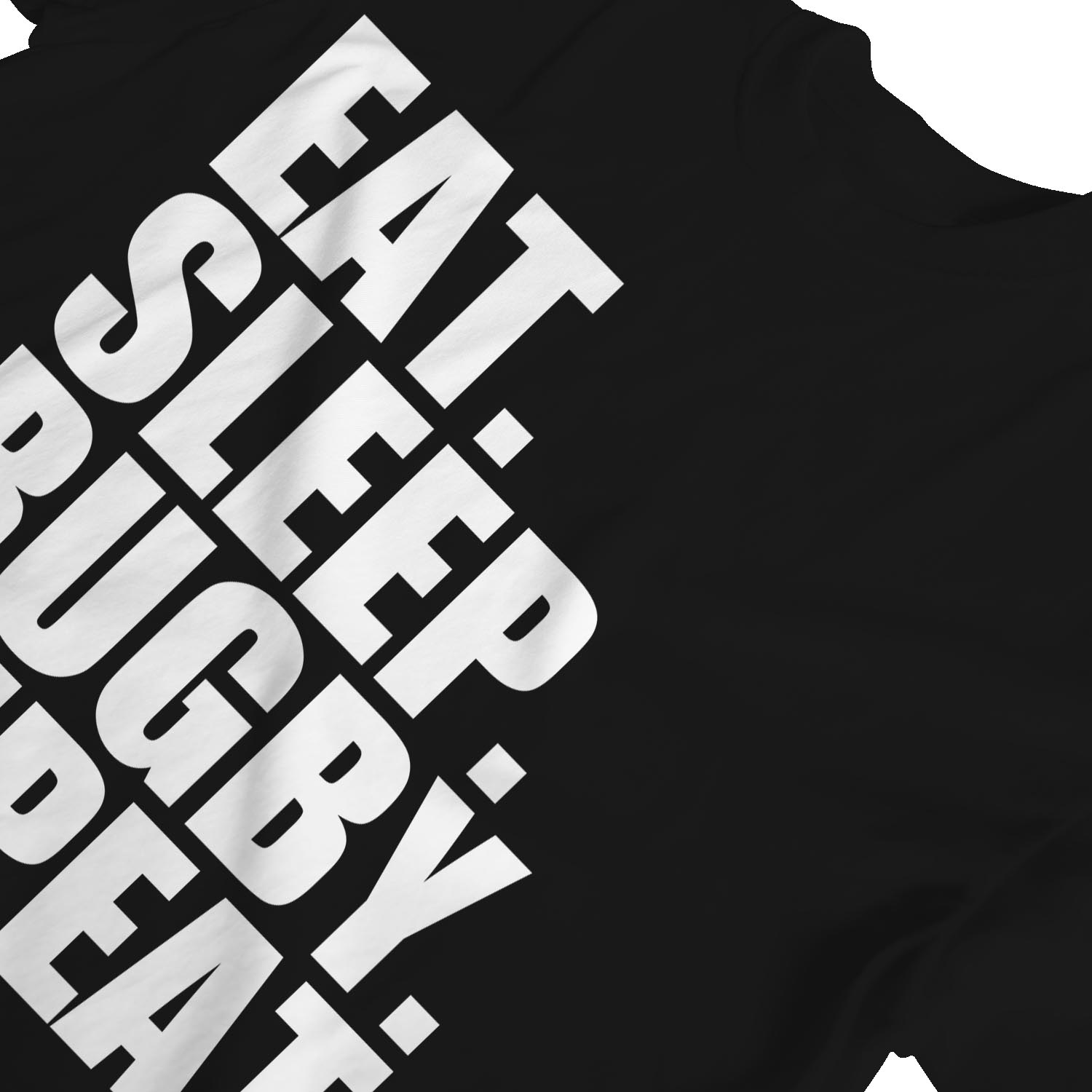 1Tee Bottines Femme Coupe Ample eat sleep rugby répéter T-Shirt