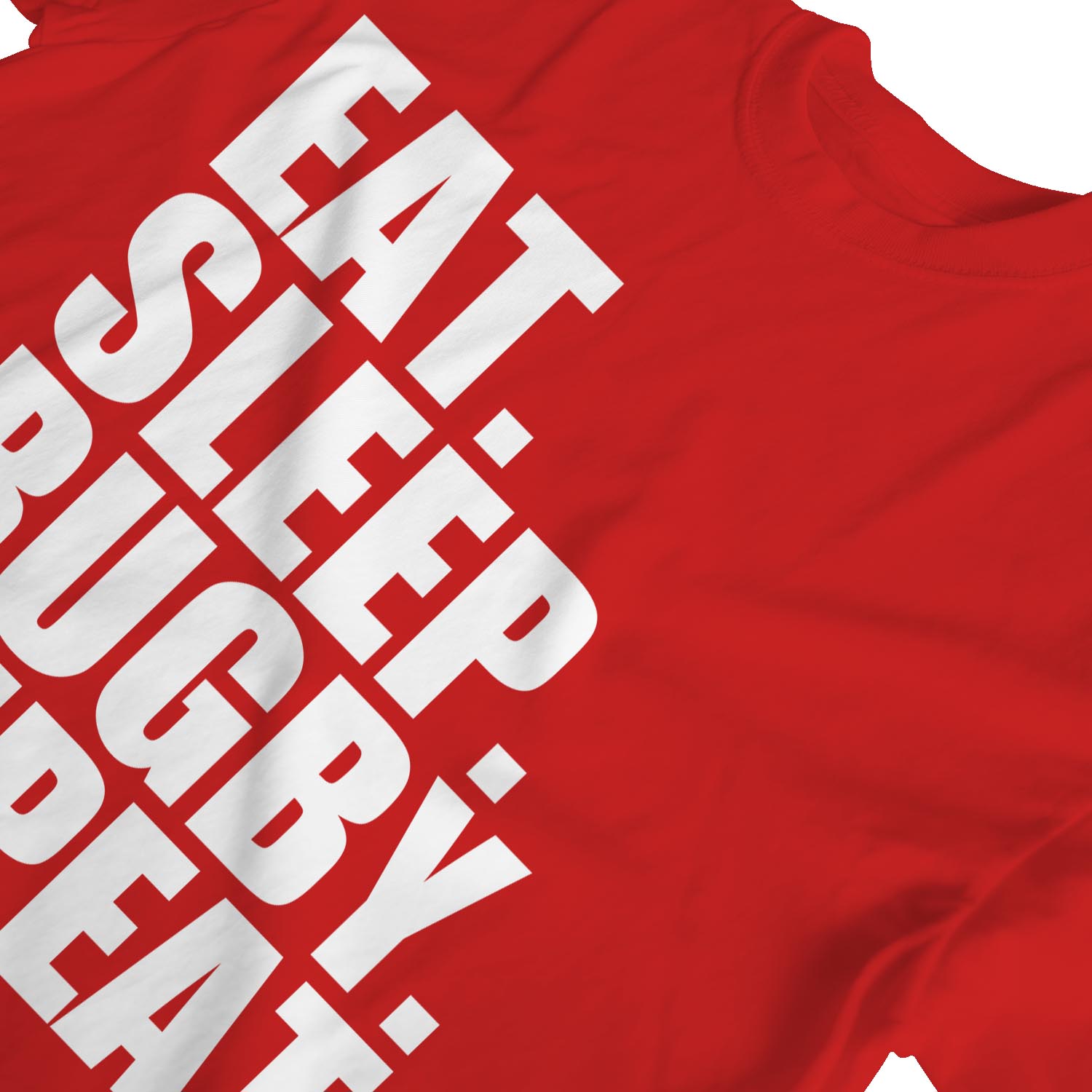 1Tee Bottines Femme Coupe Ample eat sleep rugby répéter T-Shirt