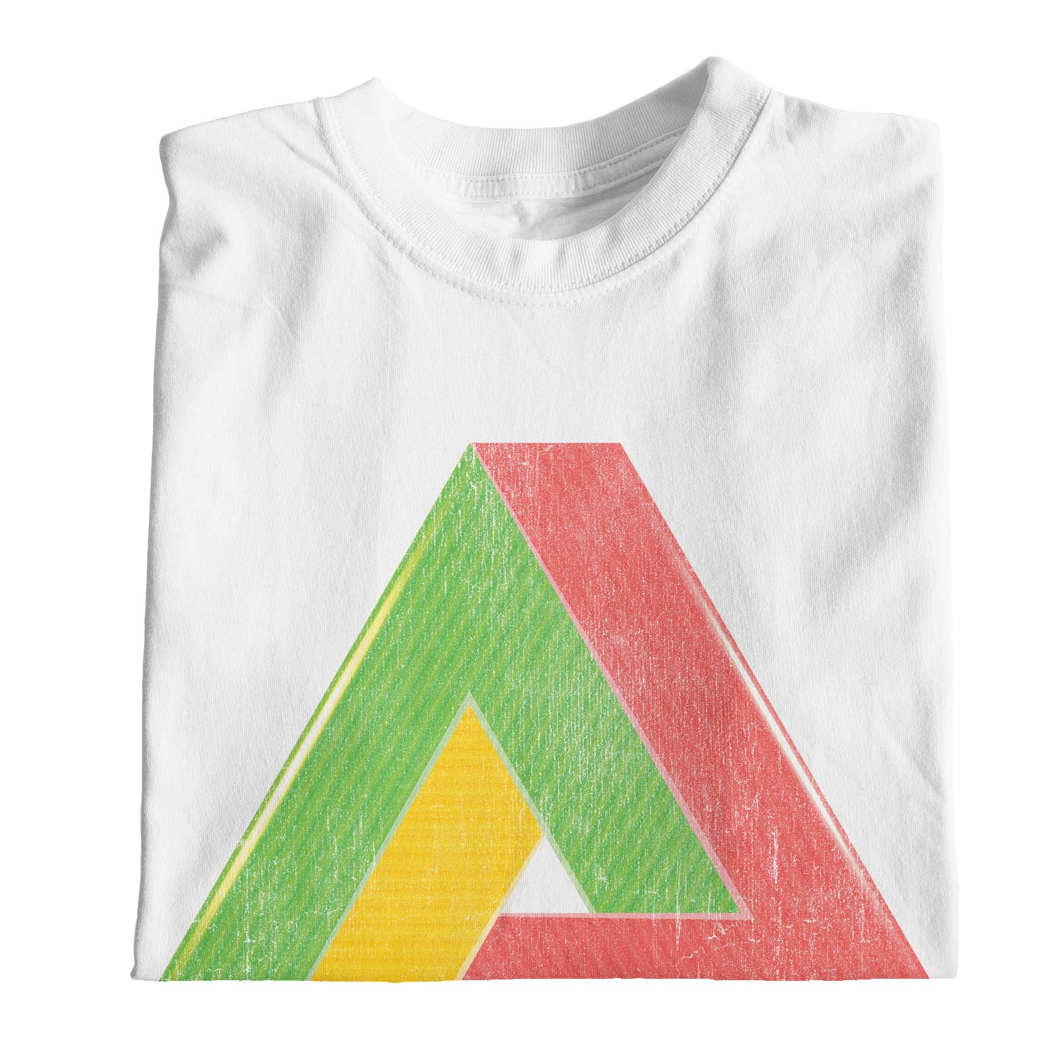 1Tee Mens Penrose Triangle Geometric Colourful T-Shirt