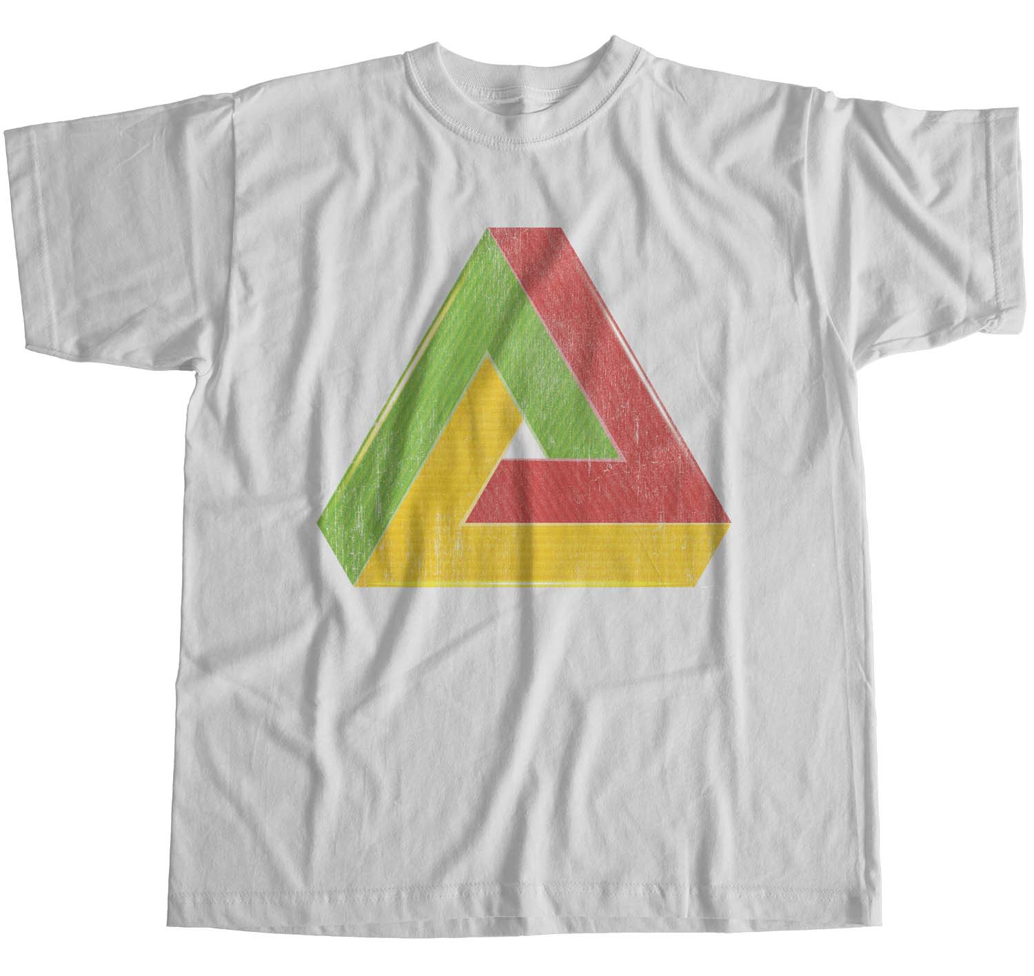1Tee Damen T-Shirt Loose Fit Penrose Dreieck Geometrisch Bunt - Bild 12 von 15