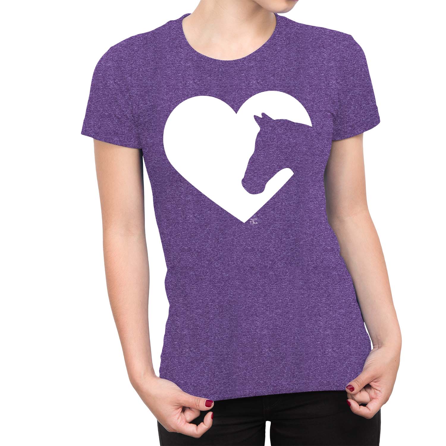 1Tee Bambine Equitazione-Cavallo Salto Silhouette T-shirt - Foto 9