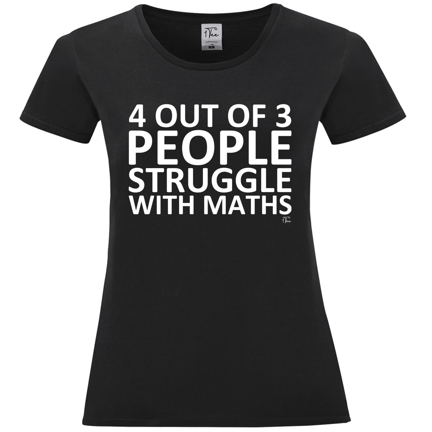 1 T-Shirt Damen 4 von 3 Personen Kampf mit Mathe - Bild 7 von 25