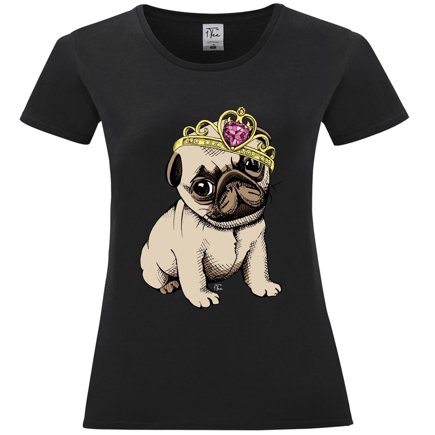 Meugler Cute Puppy Beauty Contest Print T-Shirt – Soft & Playful