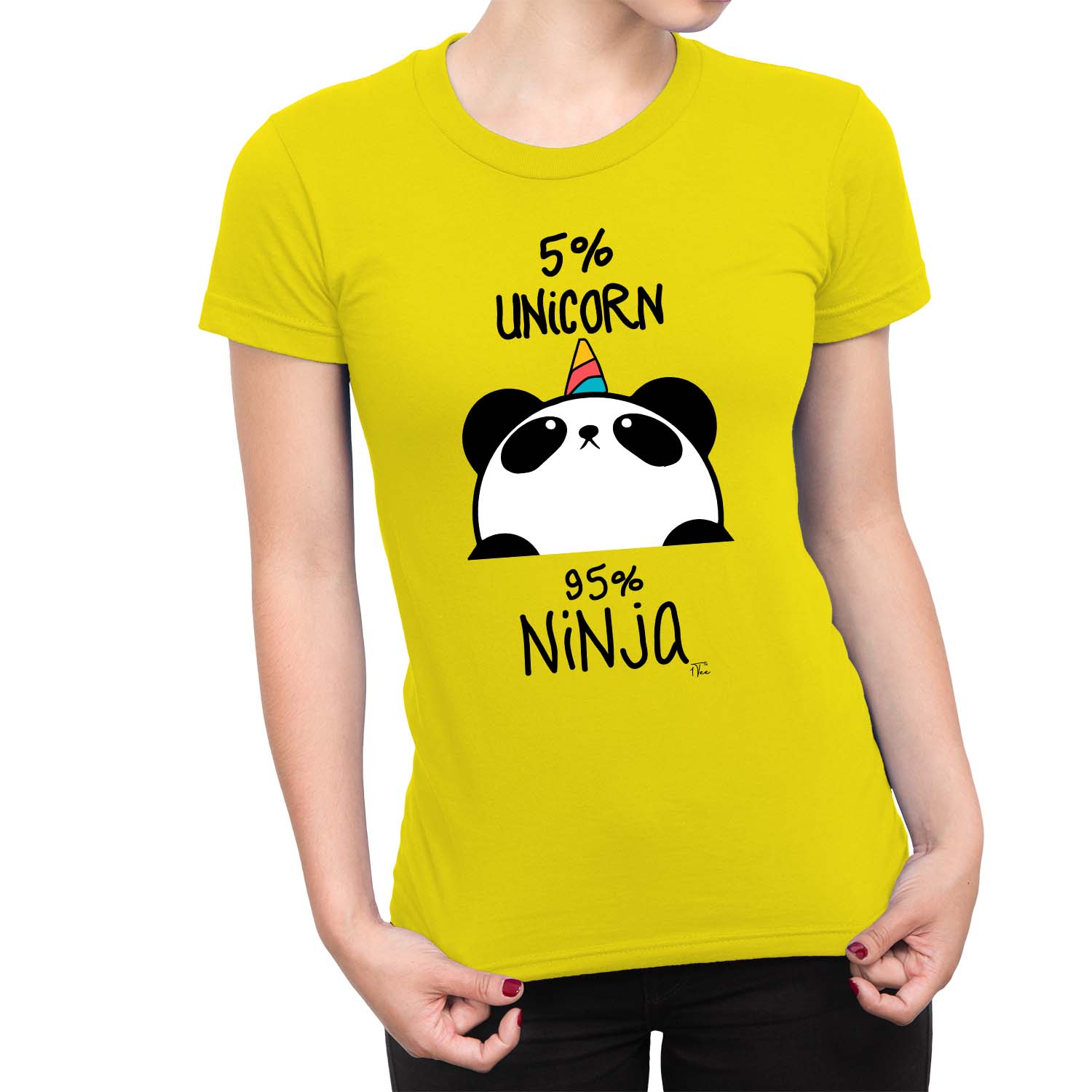 5% Unicorn 95% Ninja Panda Funny Men Women Vest Tank Top Unisex T Shirt 2171