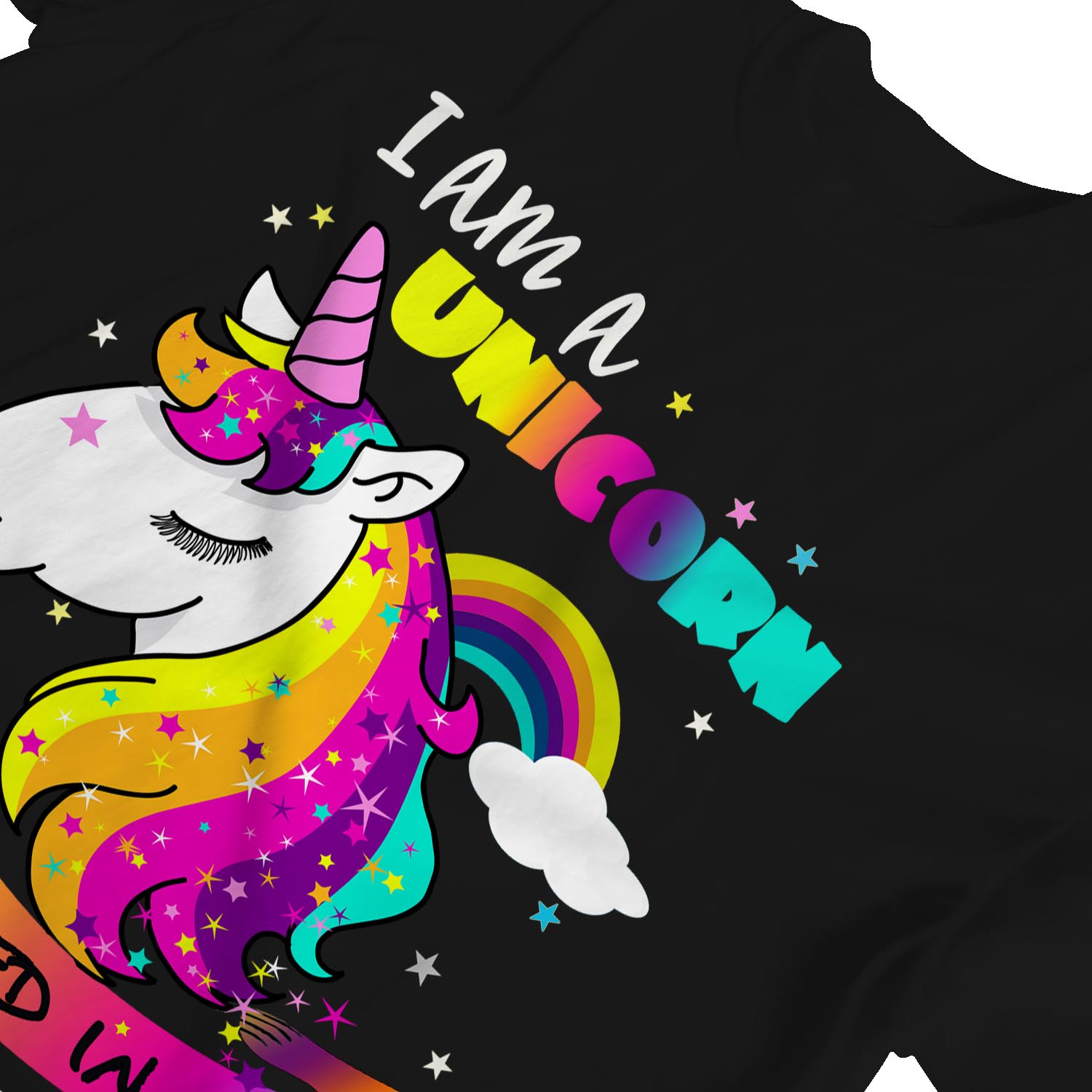 1Tee Womens I am a Unicorn Trapped in a Human Body T-Shirt