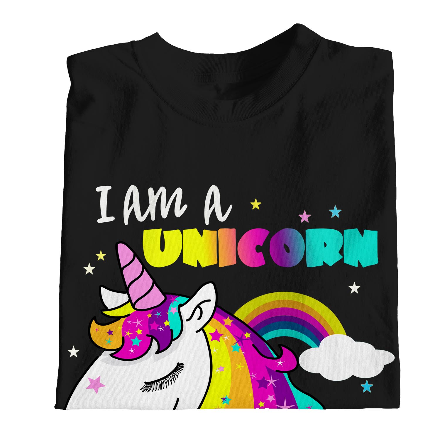 1Tee Womens I am a Unicorn Trapped in a Human Body T-Shirt