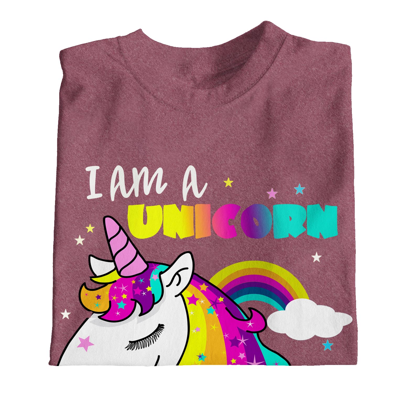 1Tee Womens I am a Unicorn Trapped in a Human Body T-Shirt