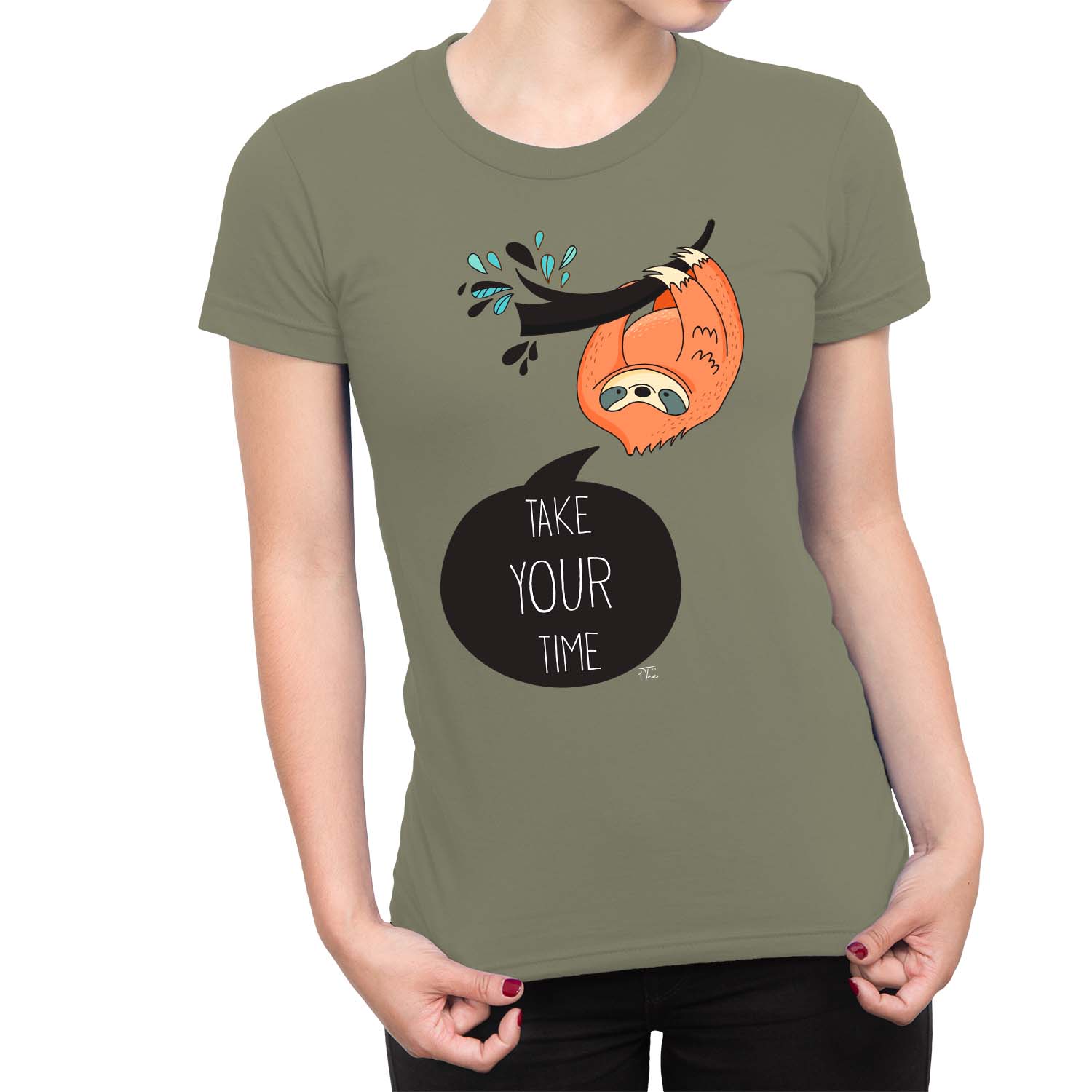 Camiseta 1Tee Take Your Time Sloth para mujer - Imagen 11 de 25