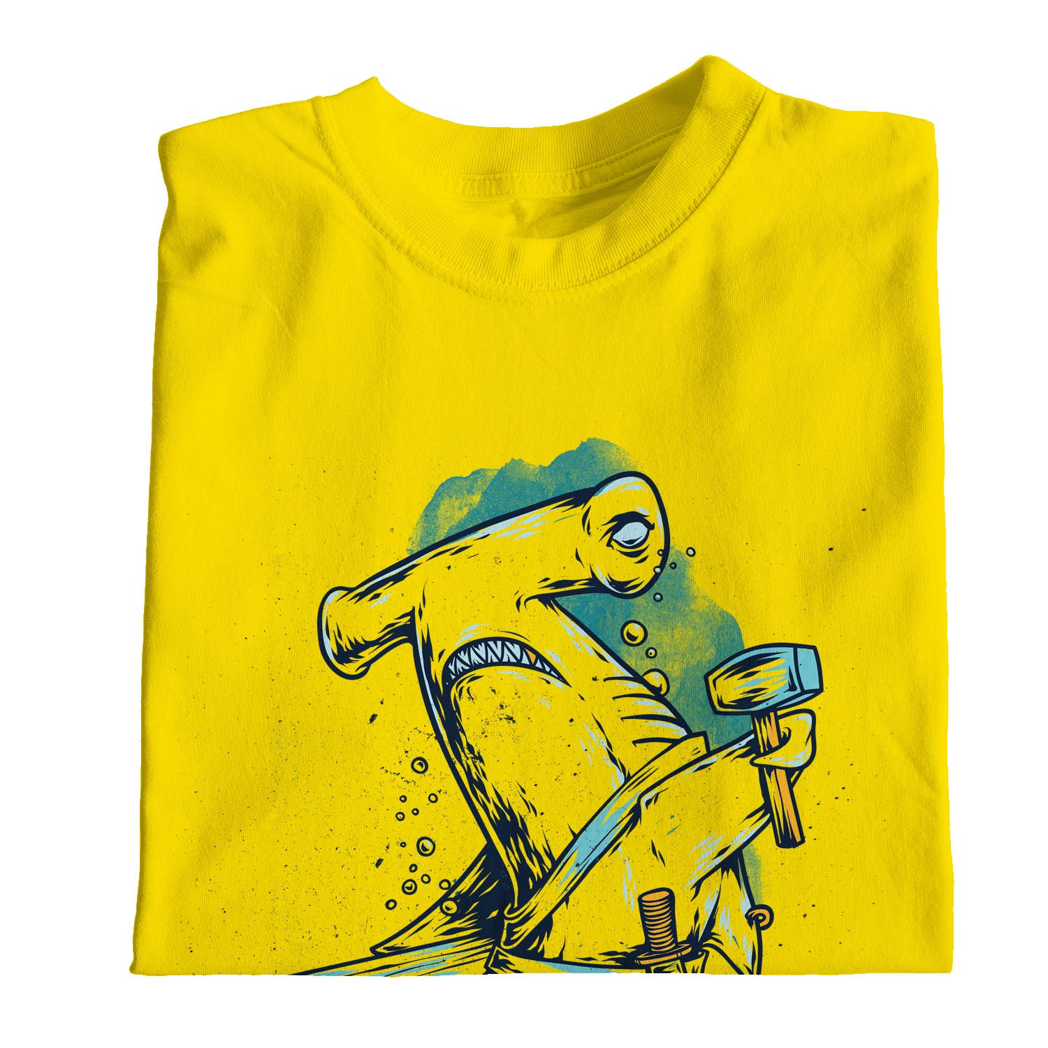 1Tee Damen T-Shirt Hammerhai hält Hammer - Bild 24 von 25