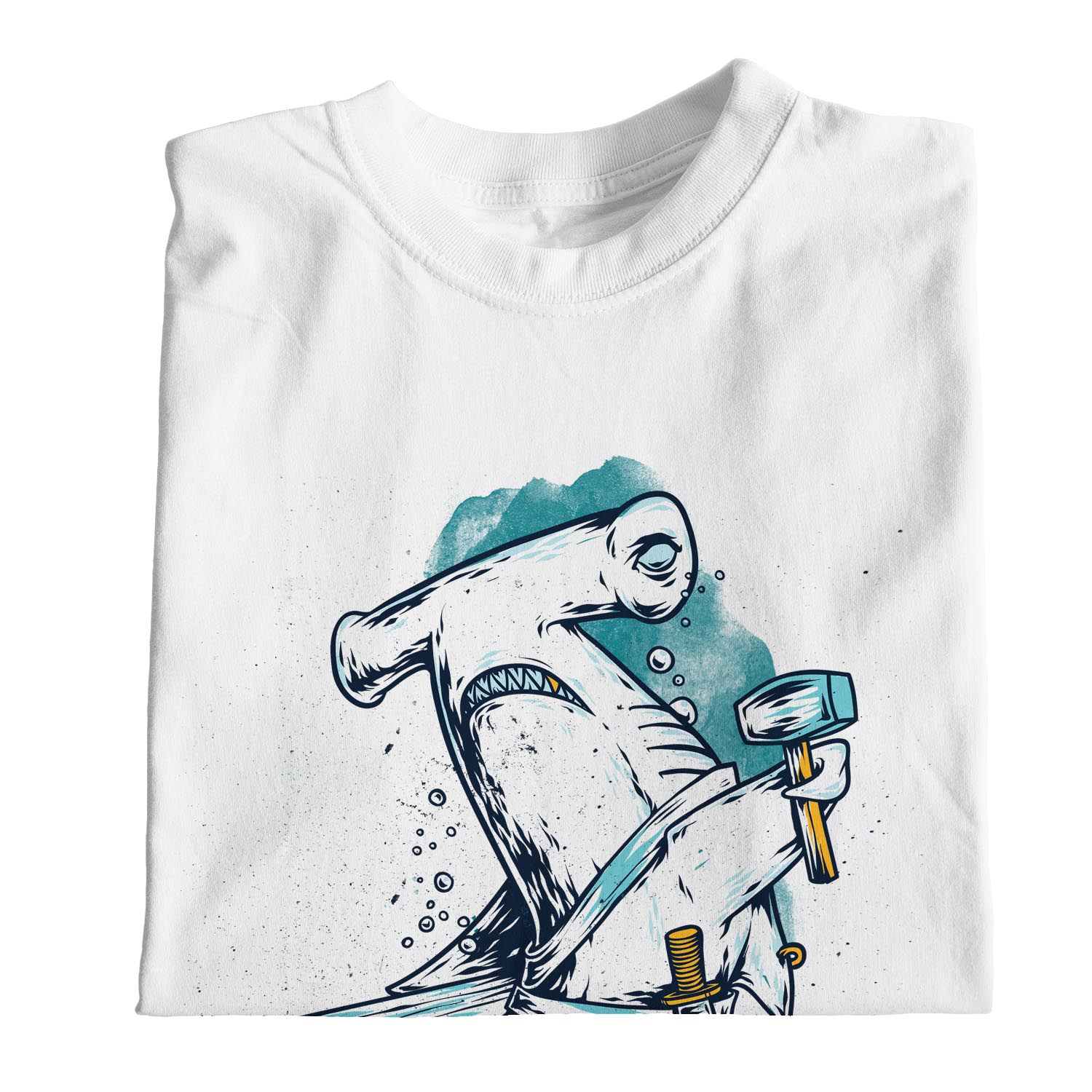 1Tee Damen T-Shirt Hammerhai hält Hammer - Bild 19 von 25