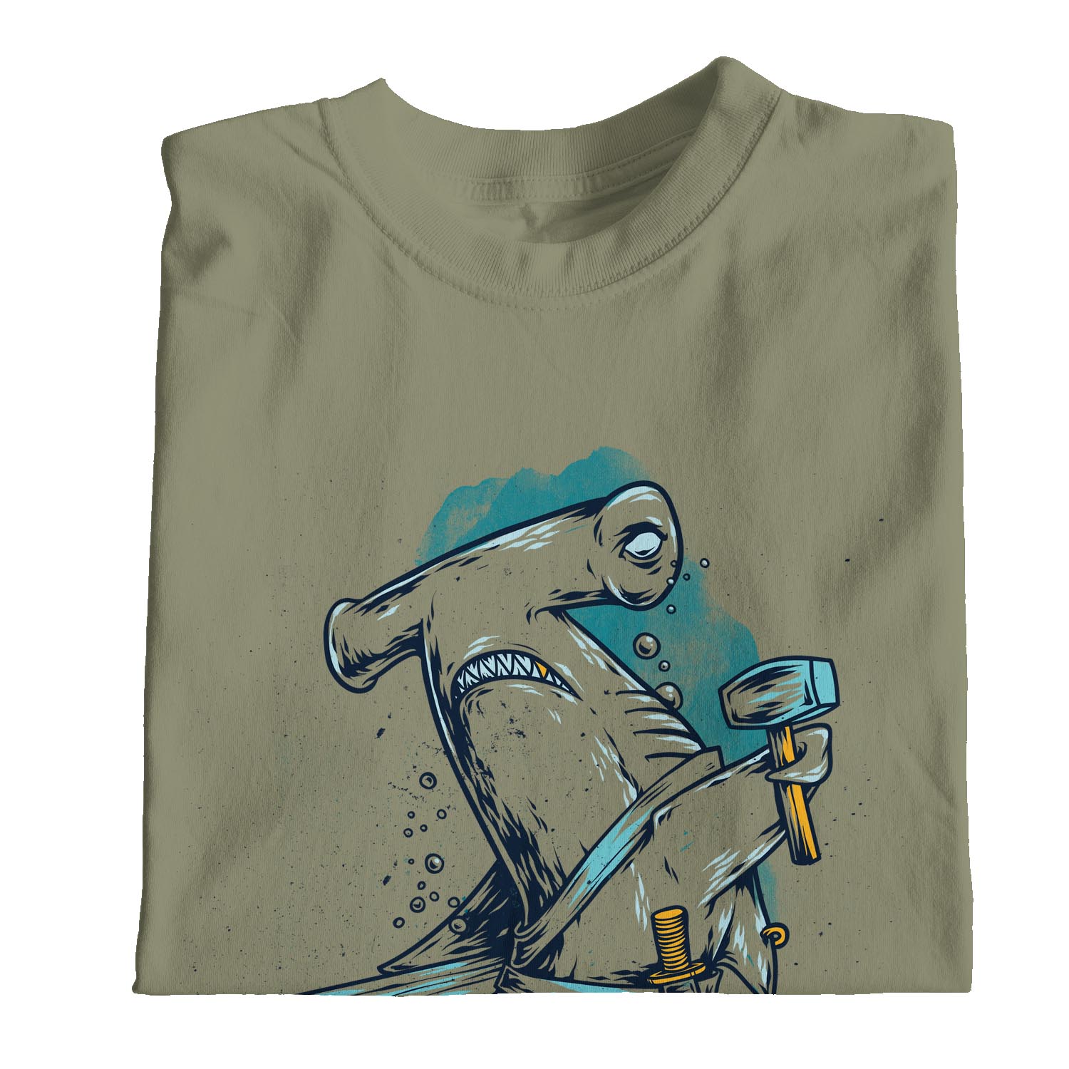 1Tee Damen T-Shirt Hammerhai hält Hammer - Bild 14 von 25