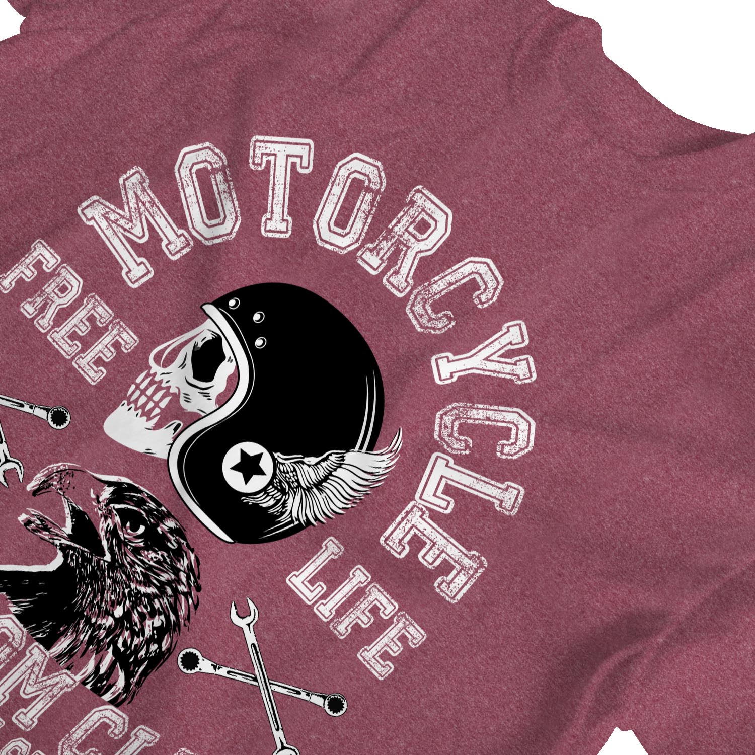 1Tee Damen Motorrad Biker Freedom Club T-Shirt - Bild 13 von 25