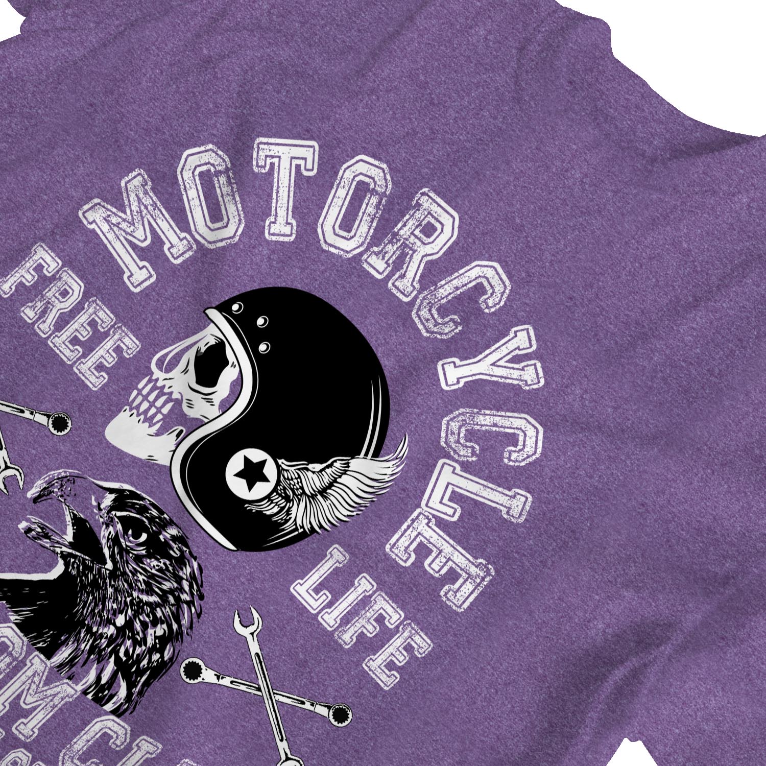 1Tee Damen Motorrad Biker Freedom Club T-Shirt - Bild 18 von 25