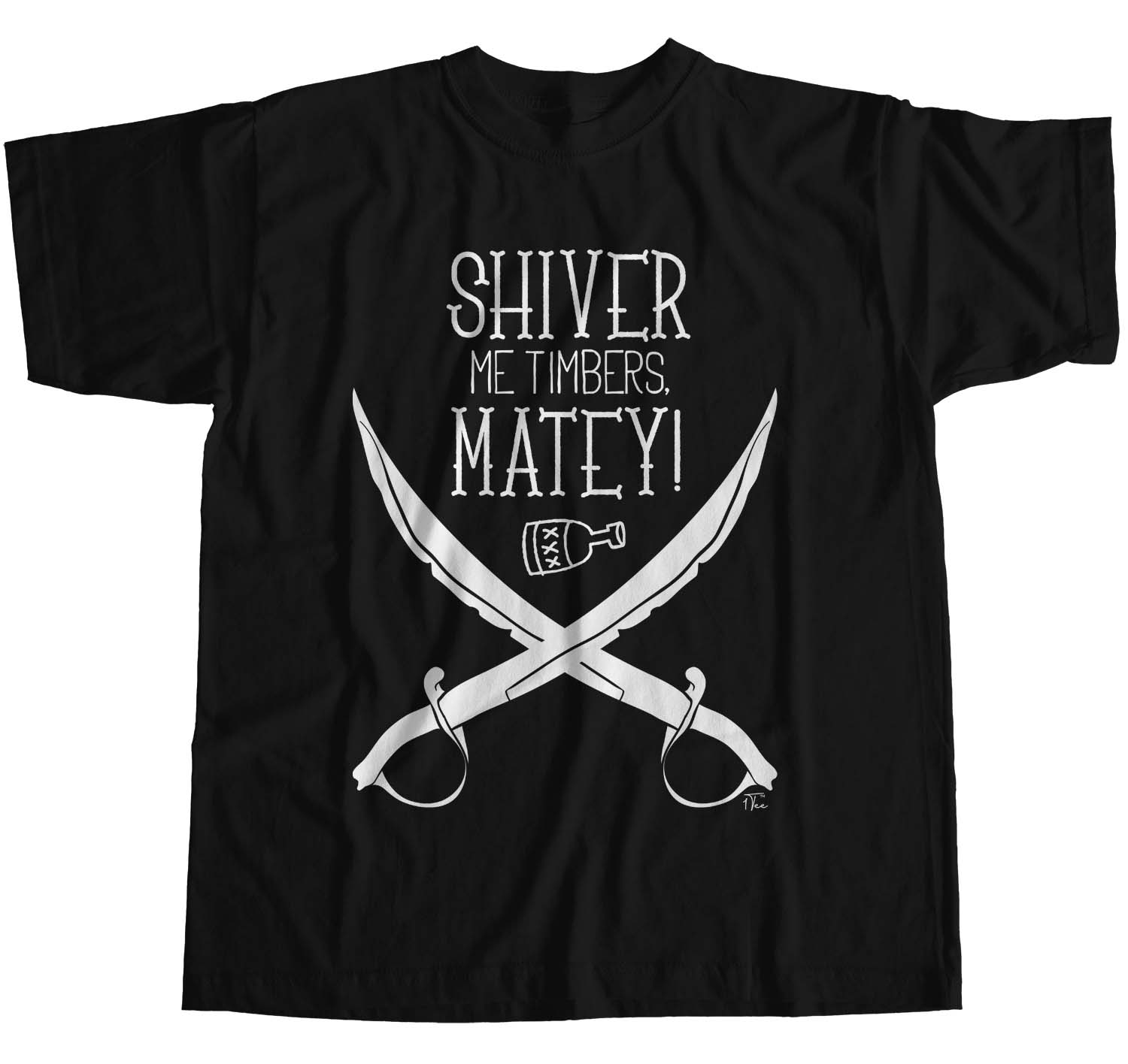 1Tee Womens Loose Fit Shiver Me Timbers Matey Pirate T-Shirt