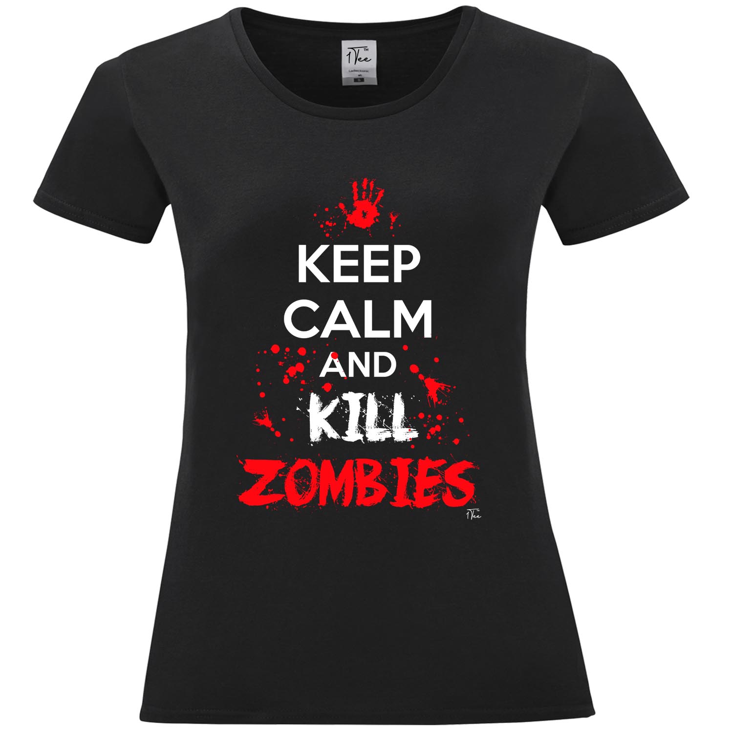 Camiseta para mujer Keep Calm and Kill Zombies 1Tee - Imagen 7 de 20