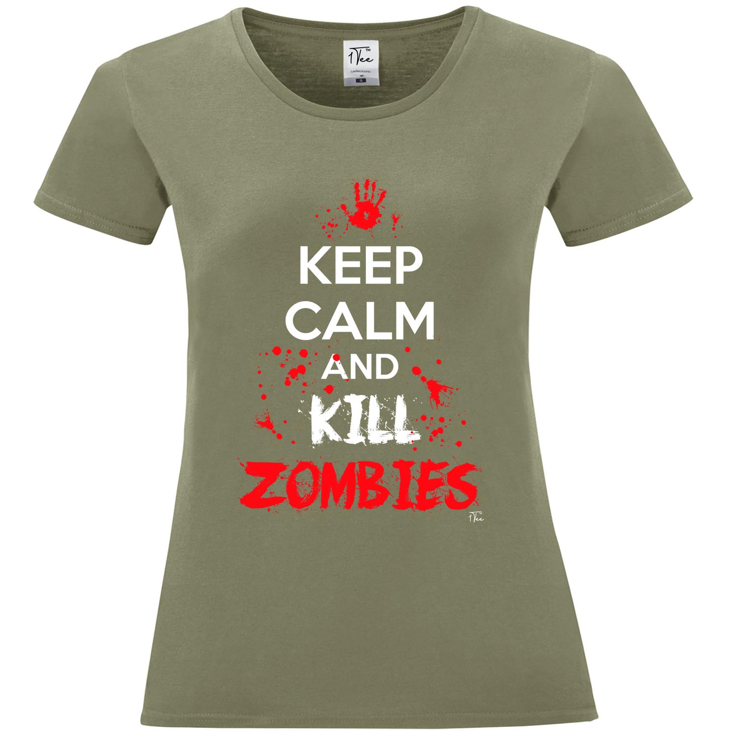 Camiseta para mujer Keep Calm and Kill Zombies 1Tee - Imagen 17 de 20