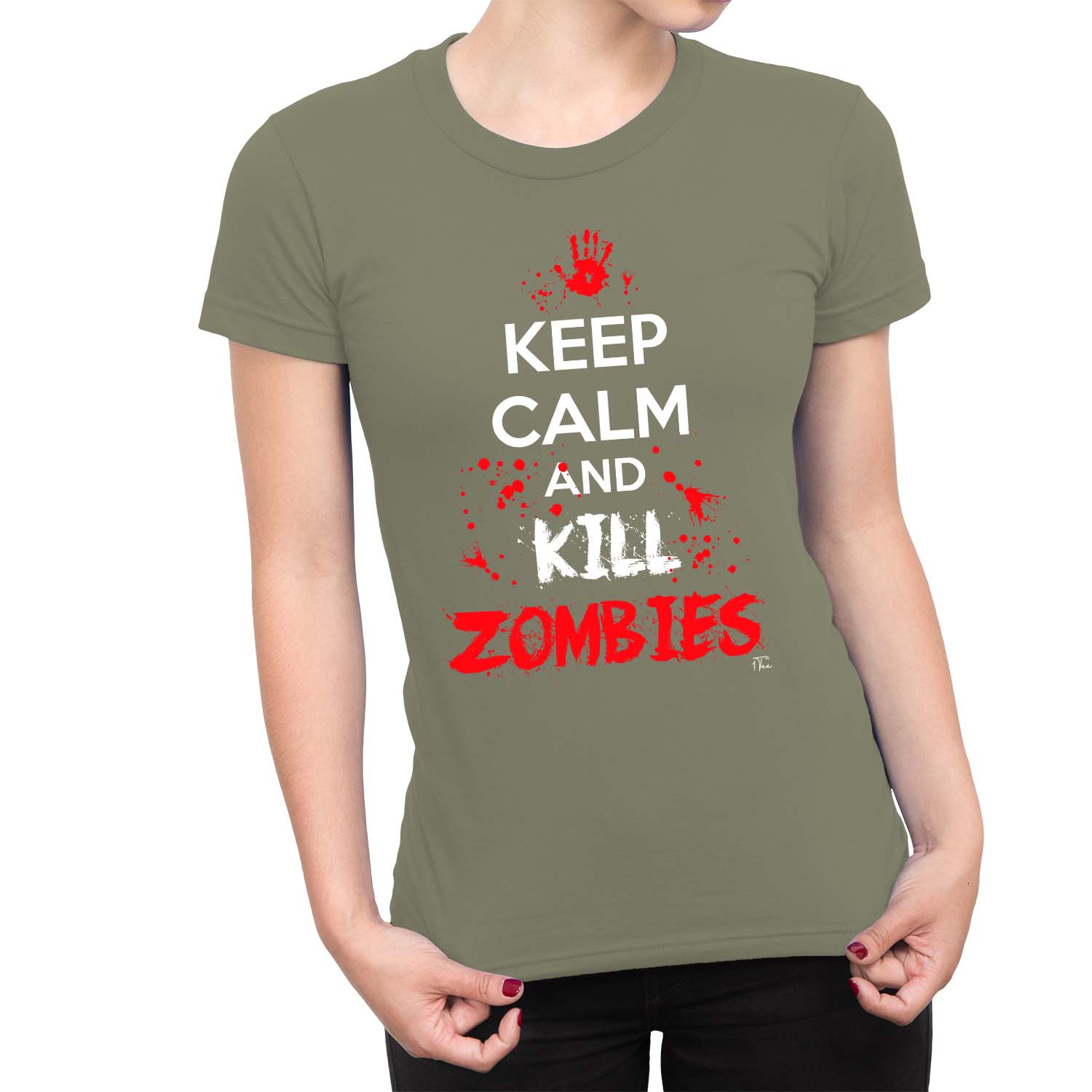 Camiseta para mujer Keep Calm and Kill Zombies 1Tee - Imagen 16 de 20