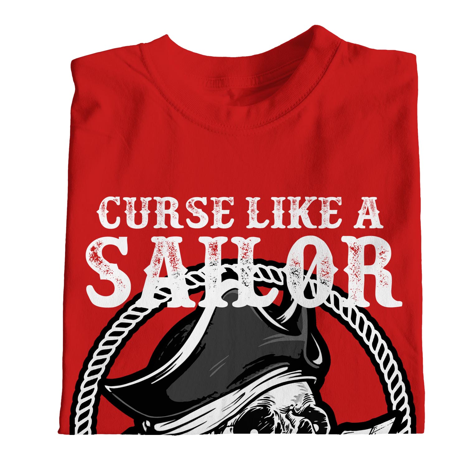 1Tee Womens Loose Fit Curse Like A Sailor, Drink Like A Pirate T-Shirt