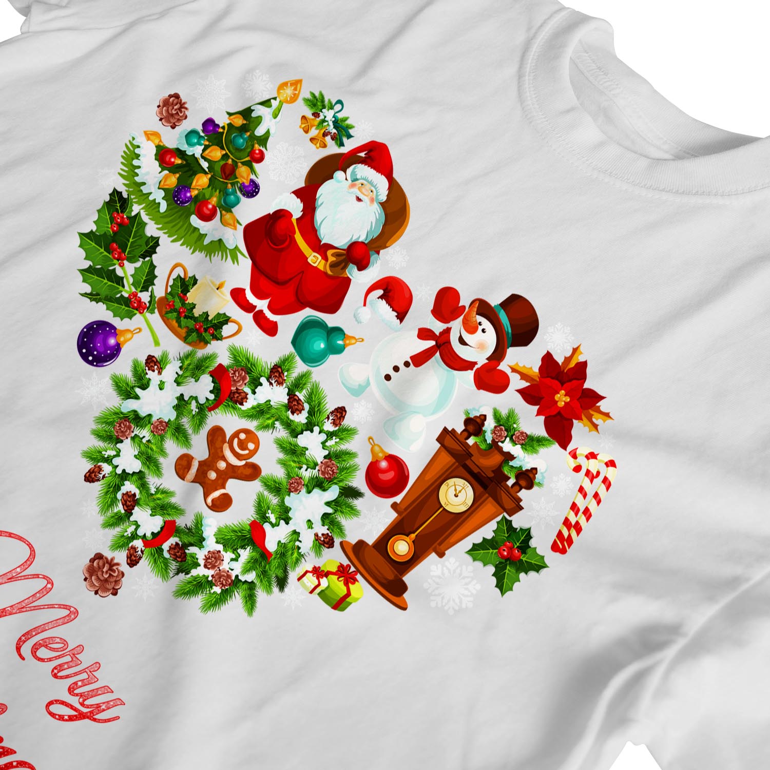 1Tee Damen T-Shirt Merry Christmas Love Herz aus Weihnachten Lieblingsstücke - Bild 23 von 25