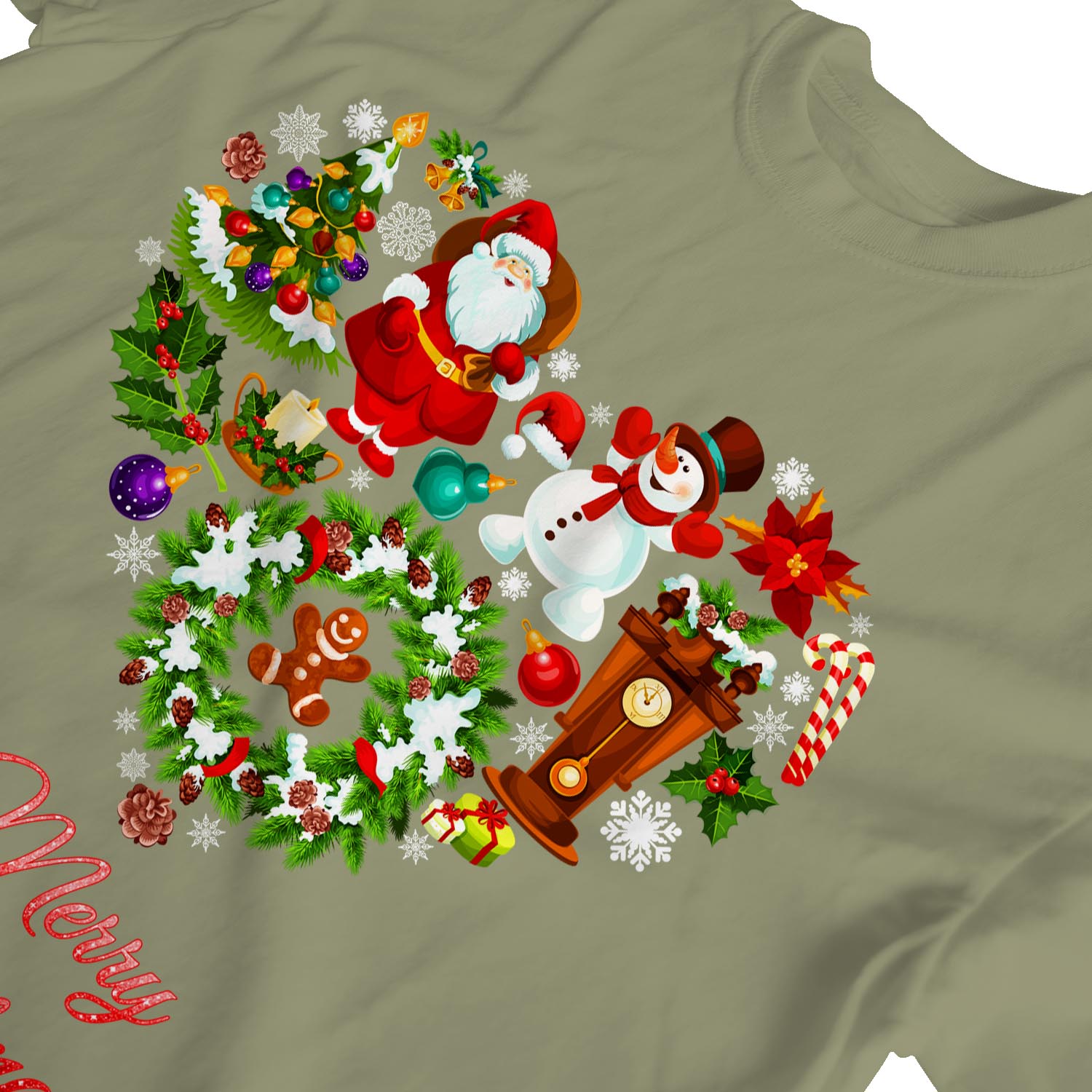 1Tee Damen T-Shirt Merry Christmas Love Herz aus Weihnachten Lieblingsstücke - Bild 18 von 25
