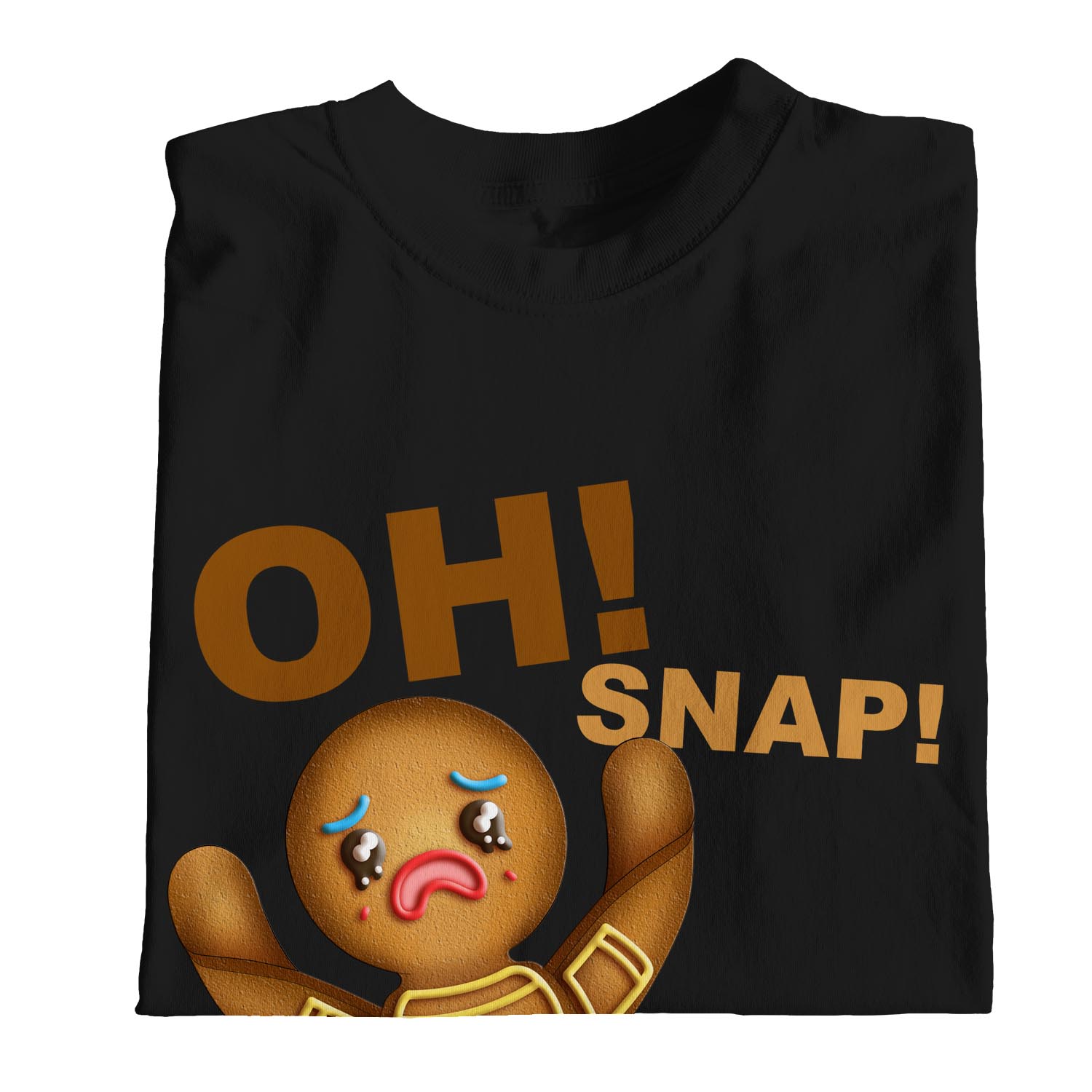 1Tee Damen Oh Snap Lebkuchenmann mit gerissenem Bein T-Shirt - Bild 9 von 25