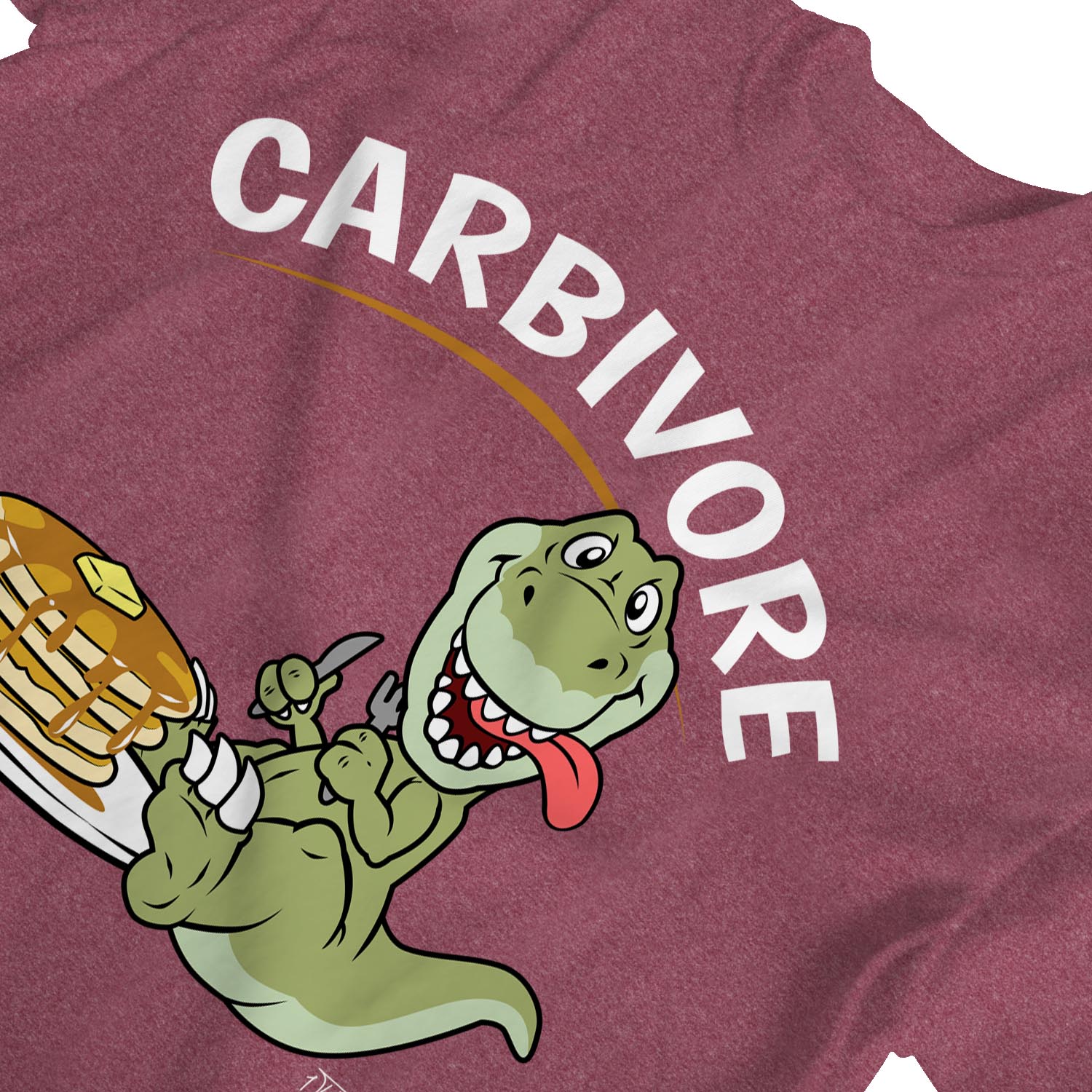 Camiseta 1Tee Mujer Carbívoro Panqueque Comida Dinosaurio - Imagen 8 de 25