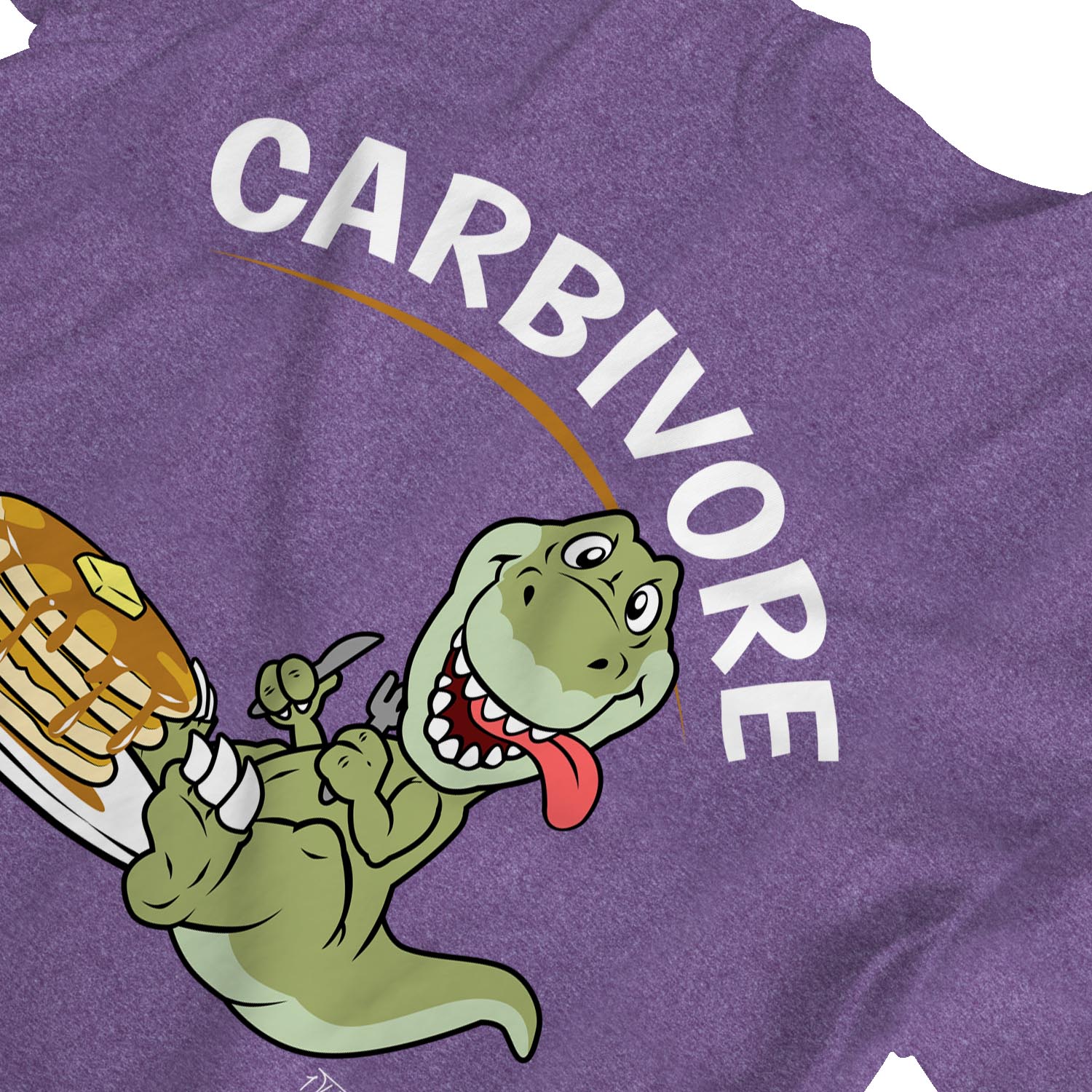 Camiseta 1Tee Mujer Carbívoro Panqueque Comida Dinosaurio - Imagen 13 de 25
