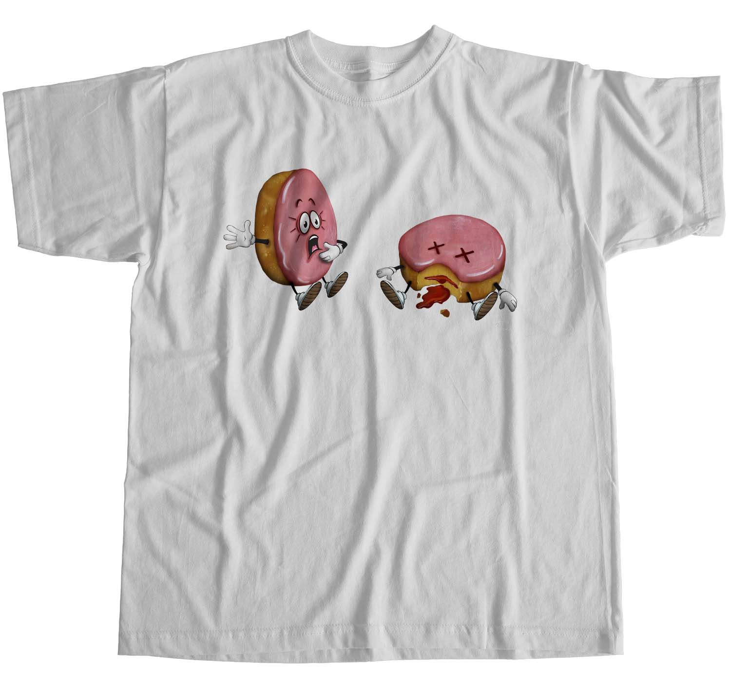 1Tee Womens Loose Fit Jelly Doughnut Murder T-Shirt