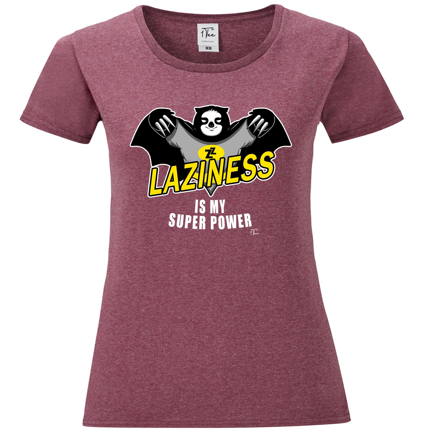 Camiseta para mujer 1Tee Laziness Is My Superpower Sloth - Imagen 7 de 25