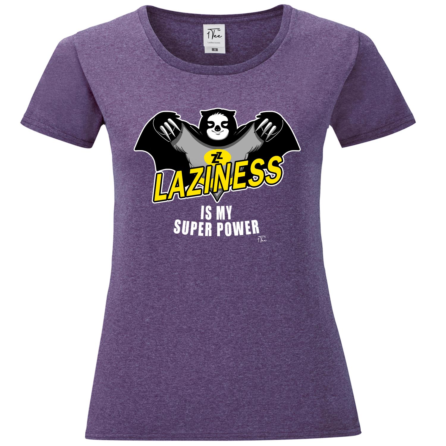 Camiseta para mujer 1Tee Laziness Is My Superpower Sloth - Imagen 12 de 25