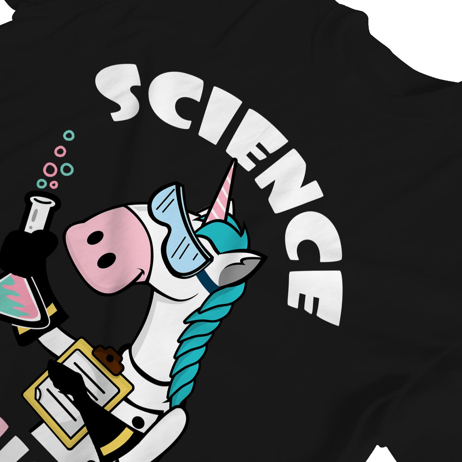 1Tee Womens Loose Fit Science Is Magical Unicorn T-Shirt