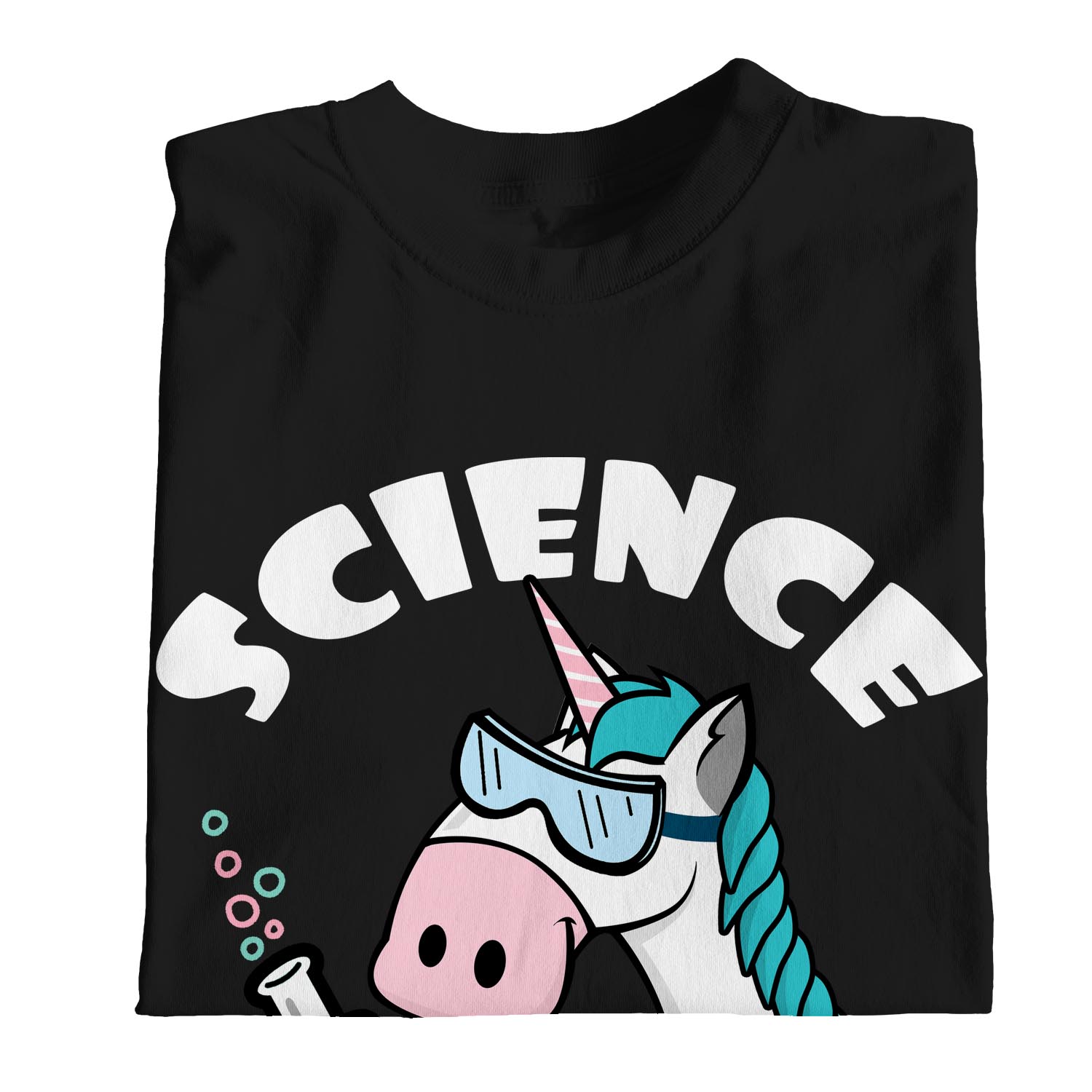 1Tee Womens Loose Fit Science Is Magical Unicorn T-Shirt