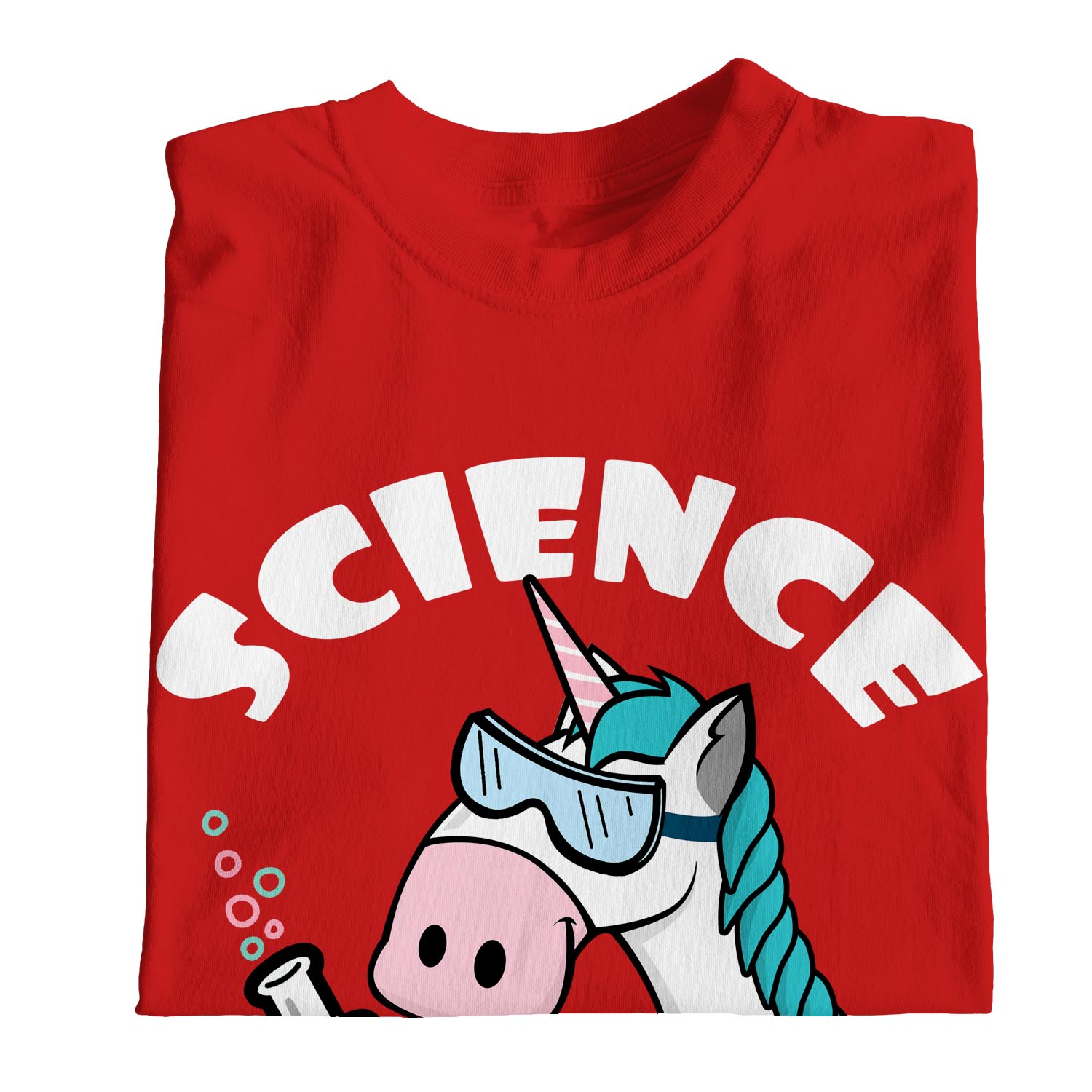 1Tee Womens Loose Fit Science Is Magical Unicorn T-Shirt