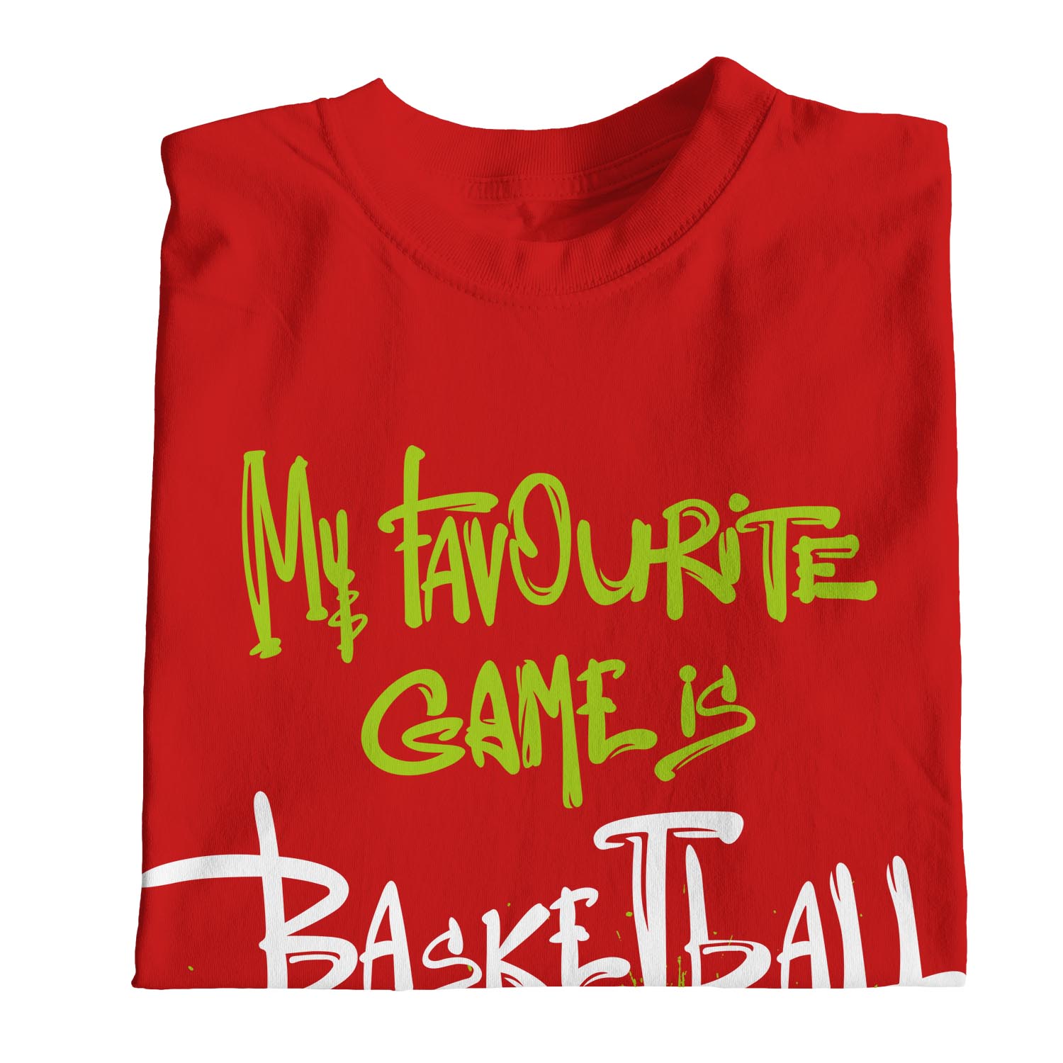 1Tee Womens Loose Fit My Favourite Game Is Basketball T-Shirt