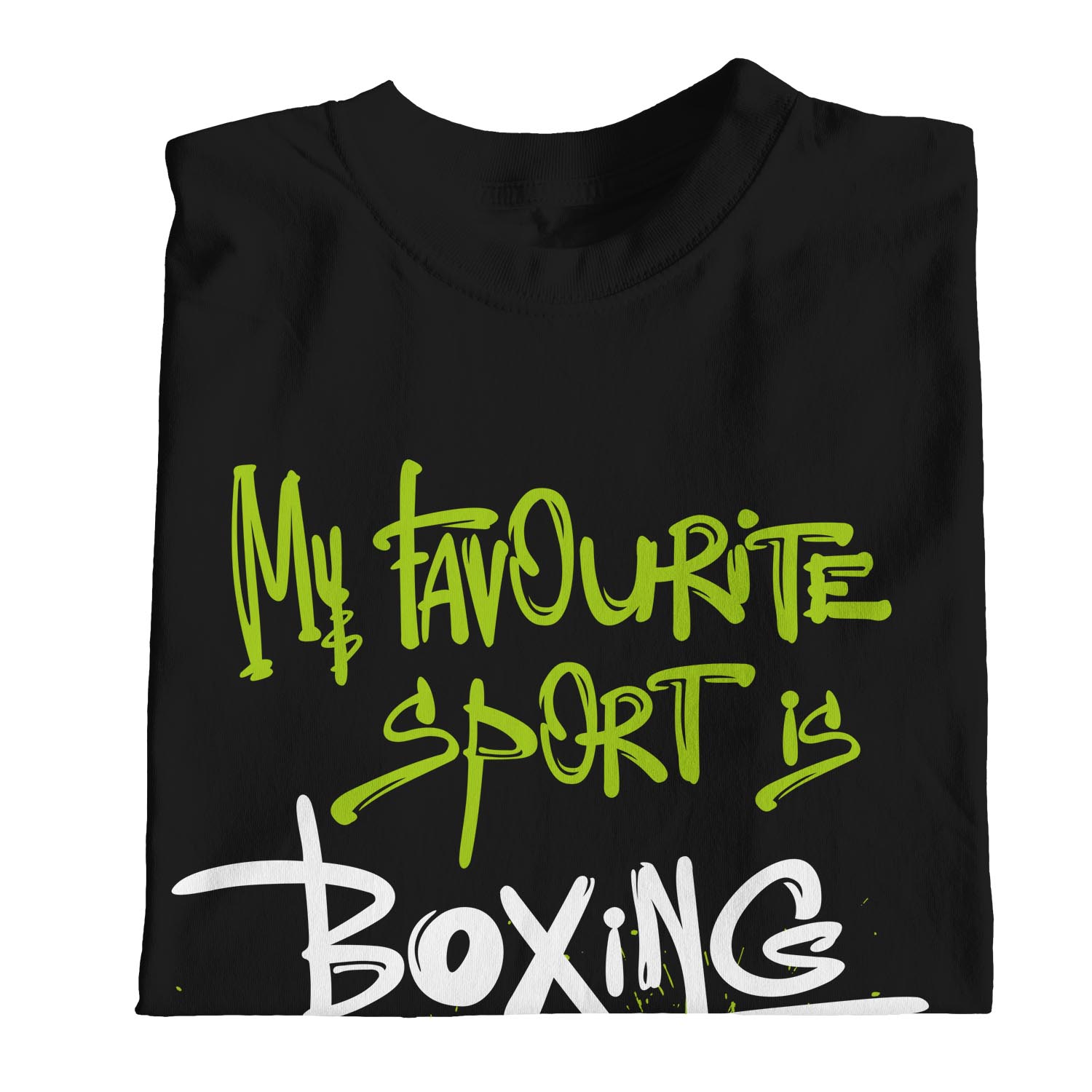 1Tee Womens Loose Fit My Favourite Sport Is Boxing T-Shirt