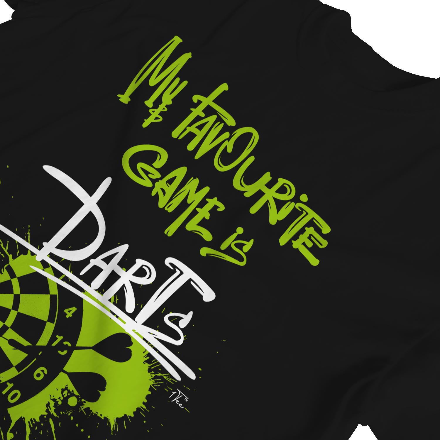 1Tee Womens Loose Fit My Favourite Game Is Darts T-Shirt