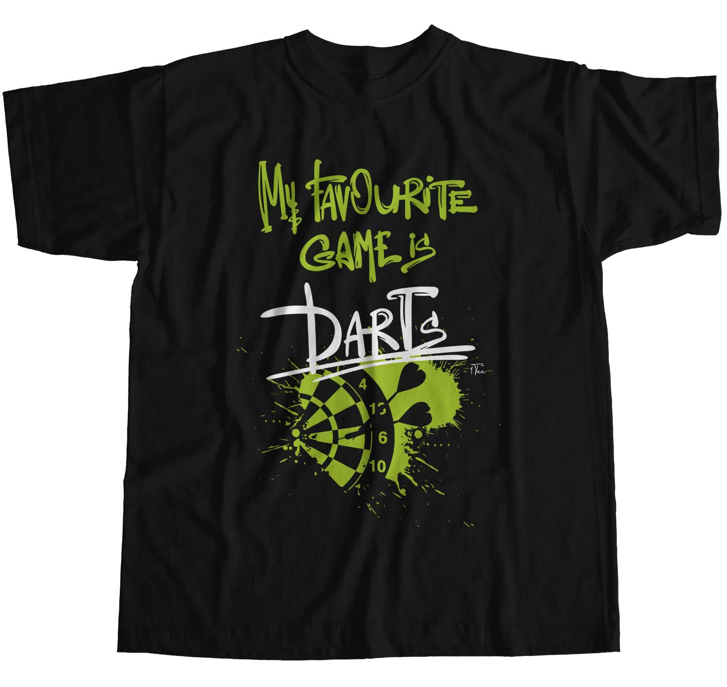 1Tee Womens Loose Fit My Favourite Game Is Darts T-Shirt