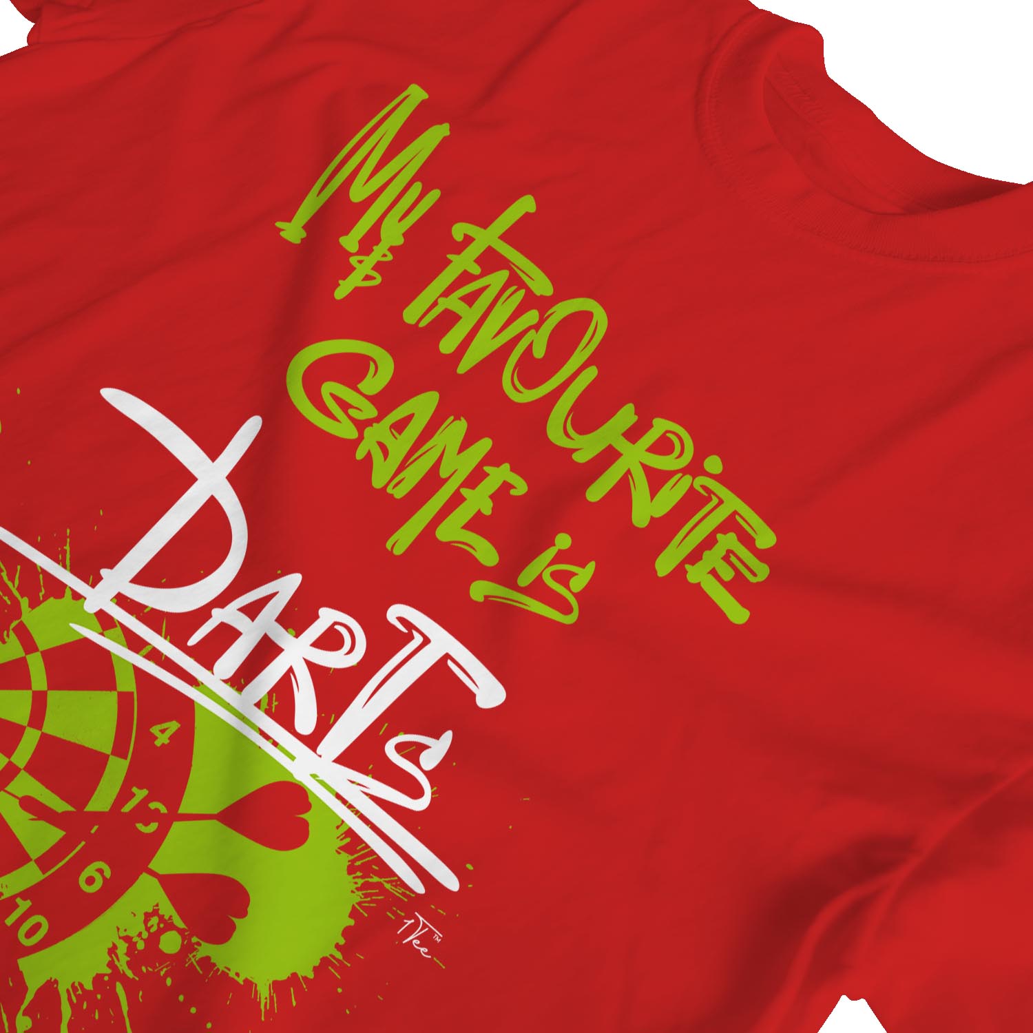 1Tee Womens Loose Fit My Favourite Game Is Darts T-Shirt