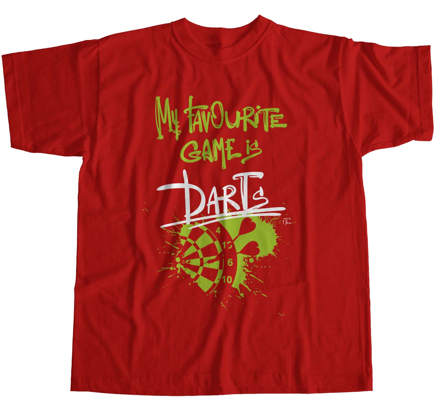 1Tee Womens Loose Fit My Favourite Game Is Darts T-Shirt