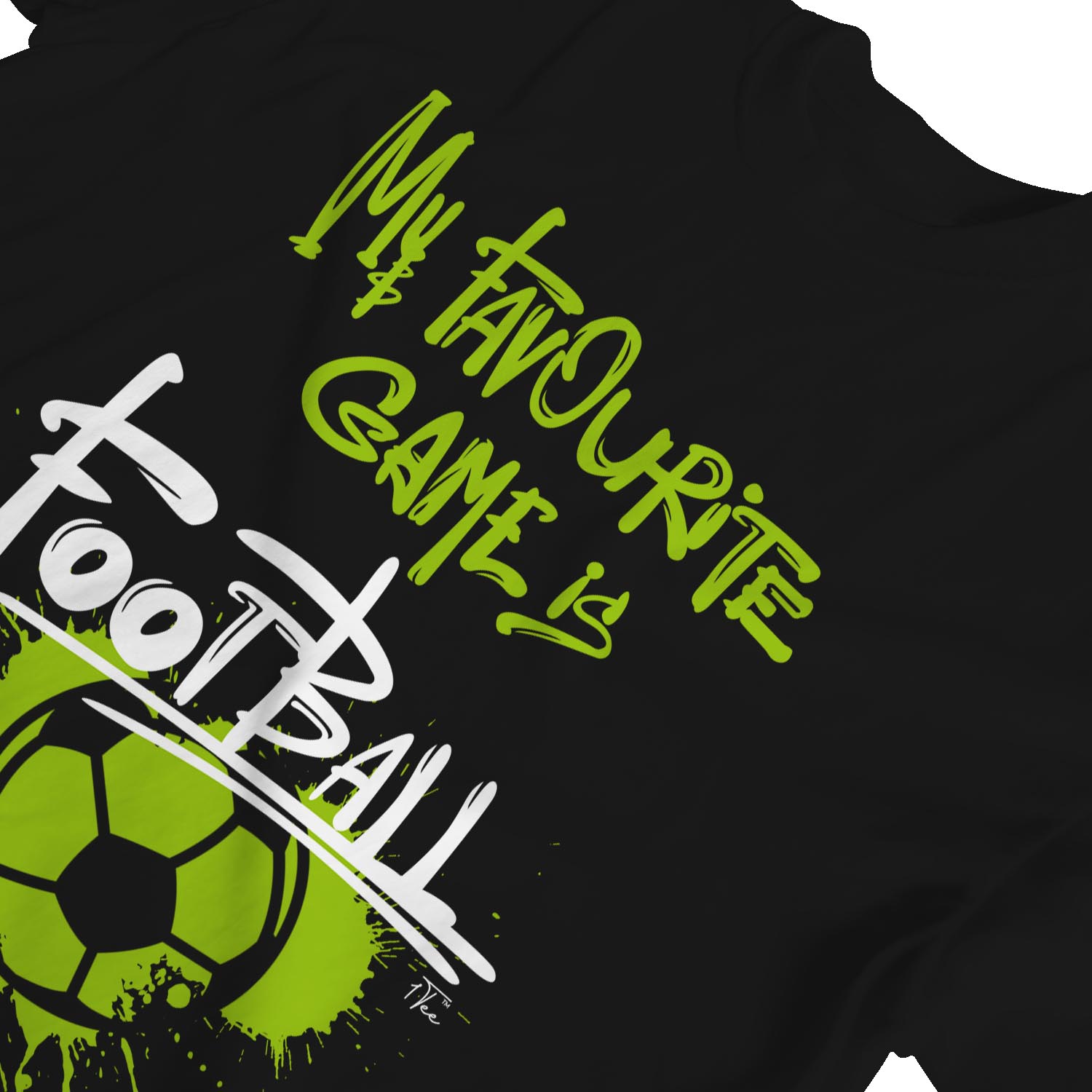 1Tee Womens Loose Fit My Favourite Game Is Football T-Shirt