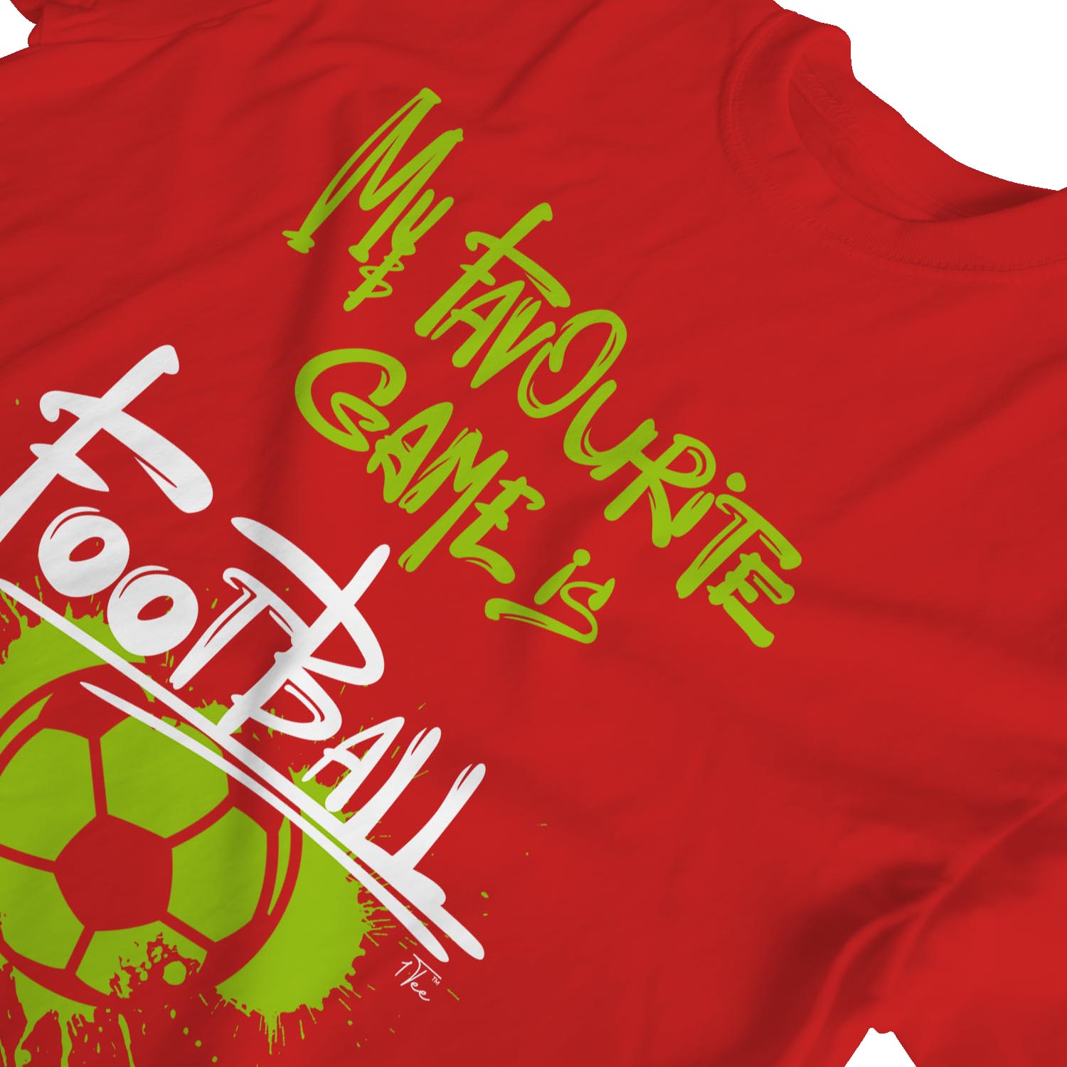 1Tee Womens Loose Fit My Favourite Game Is Football T-Shirt