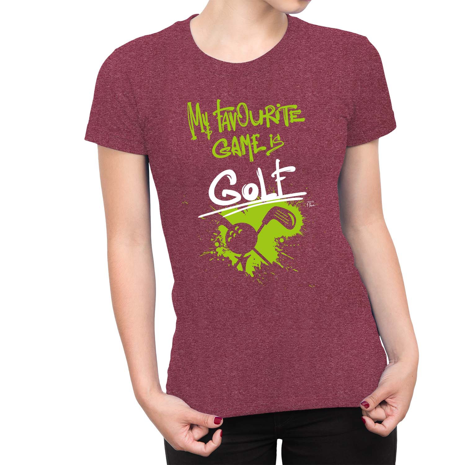 1Tee Damen My Favourite Game Is Golf T-Shirt - Bild 11 von 25