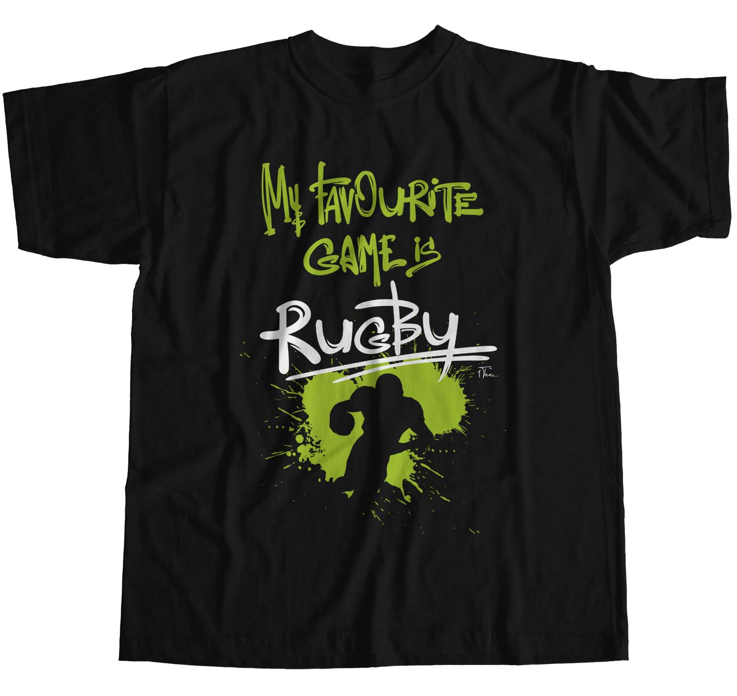 1Tee Womens Loose Fit My Favourite Game Is Rugby T-Shirt