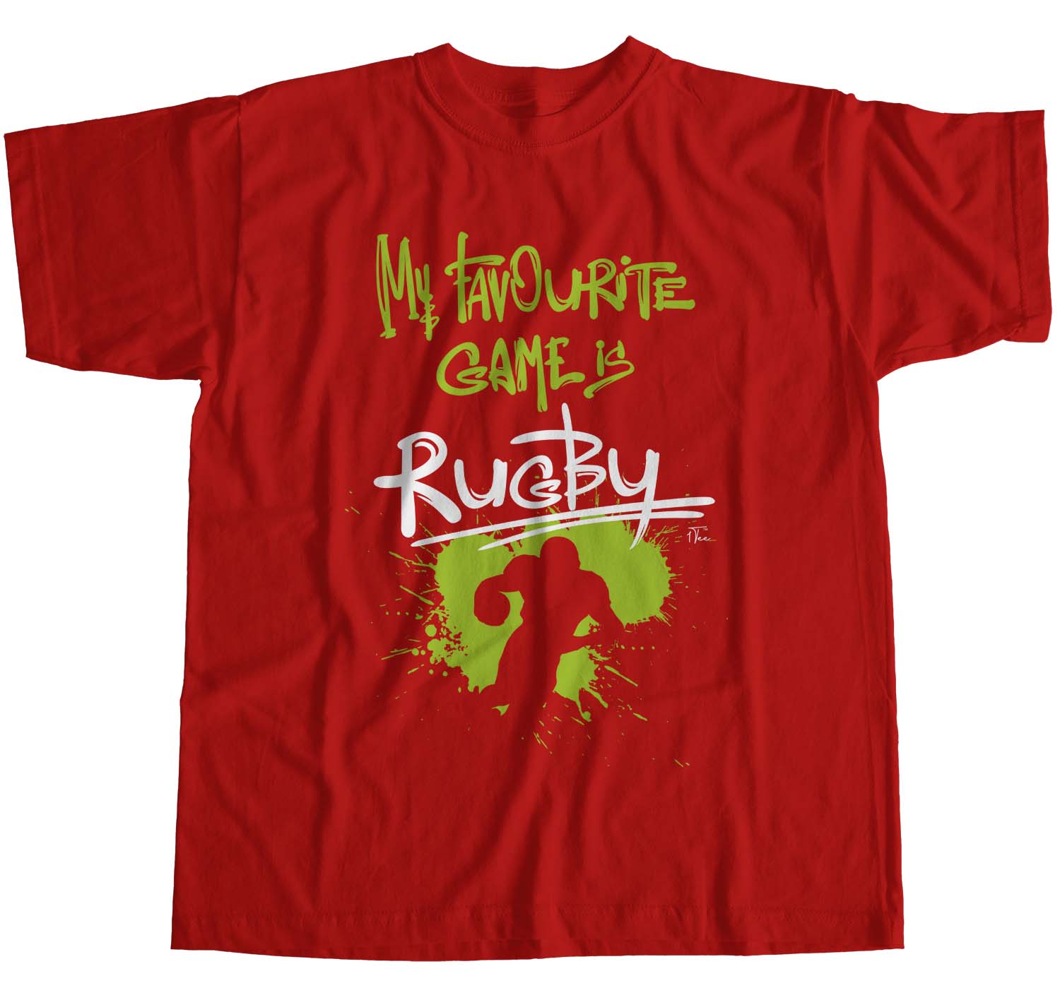 1Tee Womens Loose Fit My Favourite Game Is Rugby T-Shirt