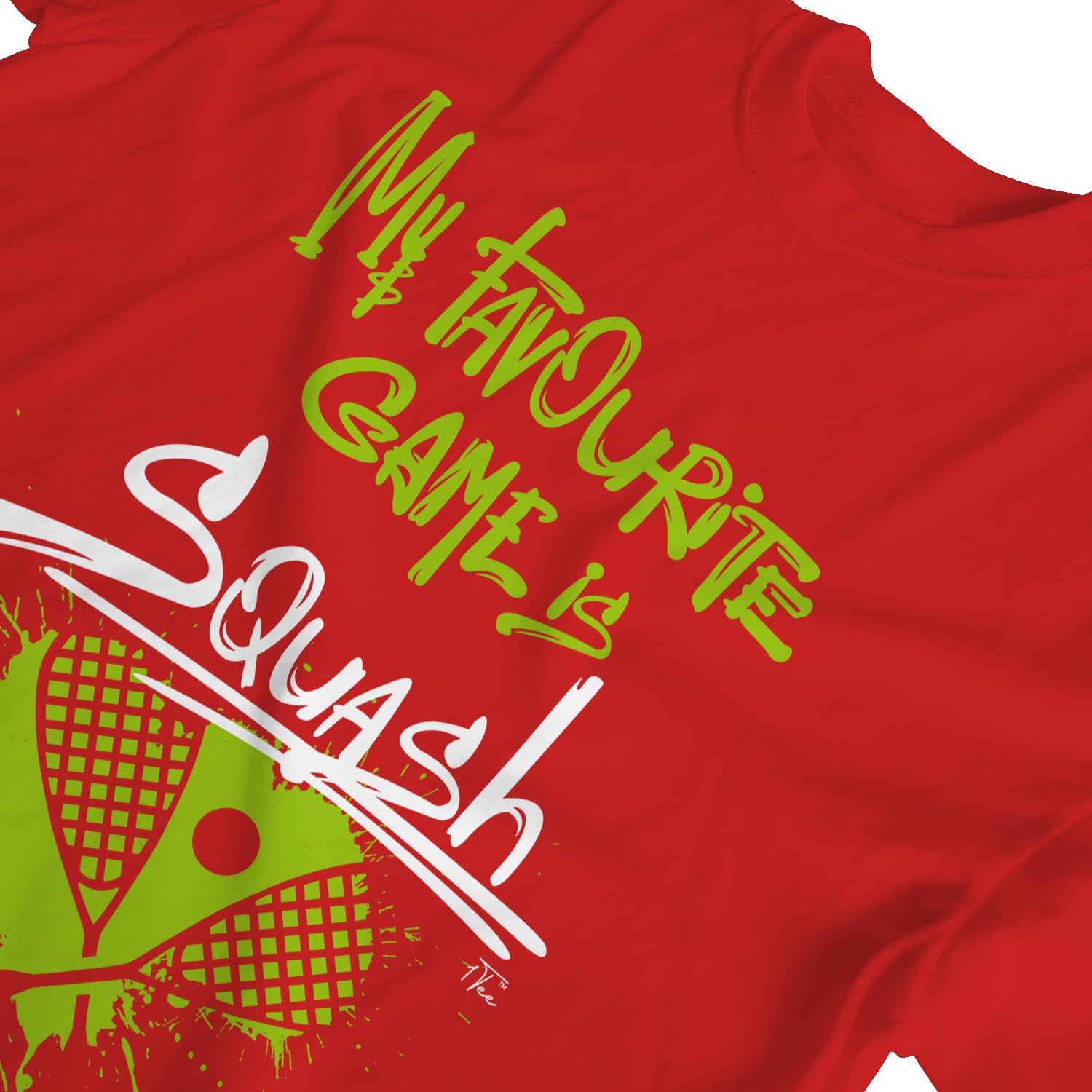 1Tee Womens Loose Fit My Favourite Game Is Squash T-Shirt