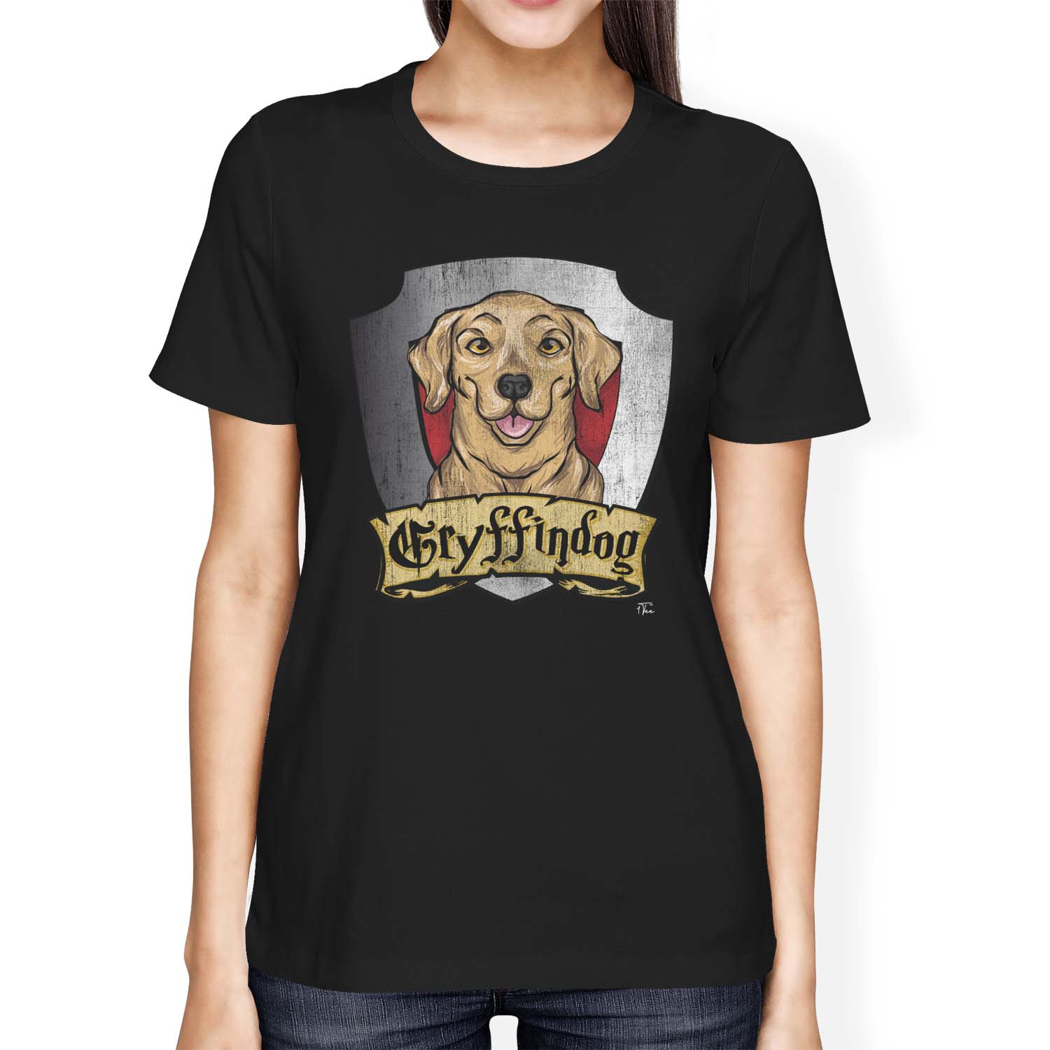 1Tee Womens Loose Fit Gryffindog Hogwarts T-Shirt